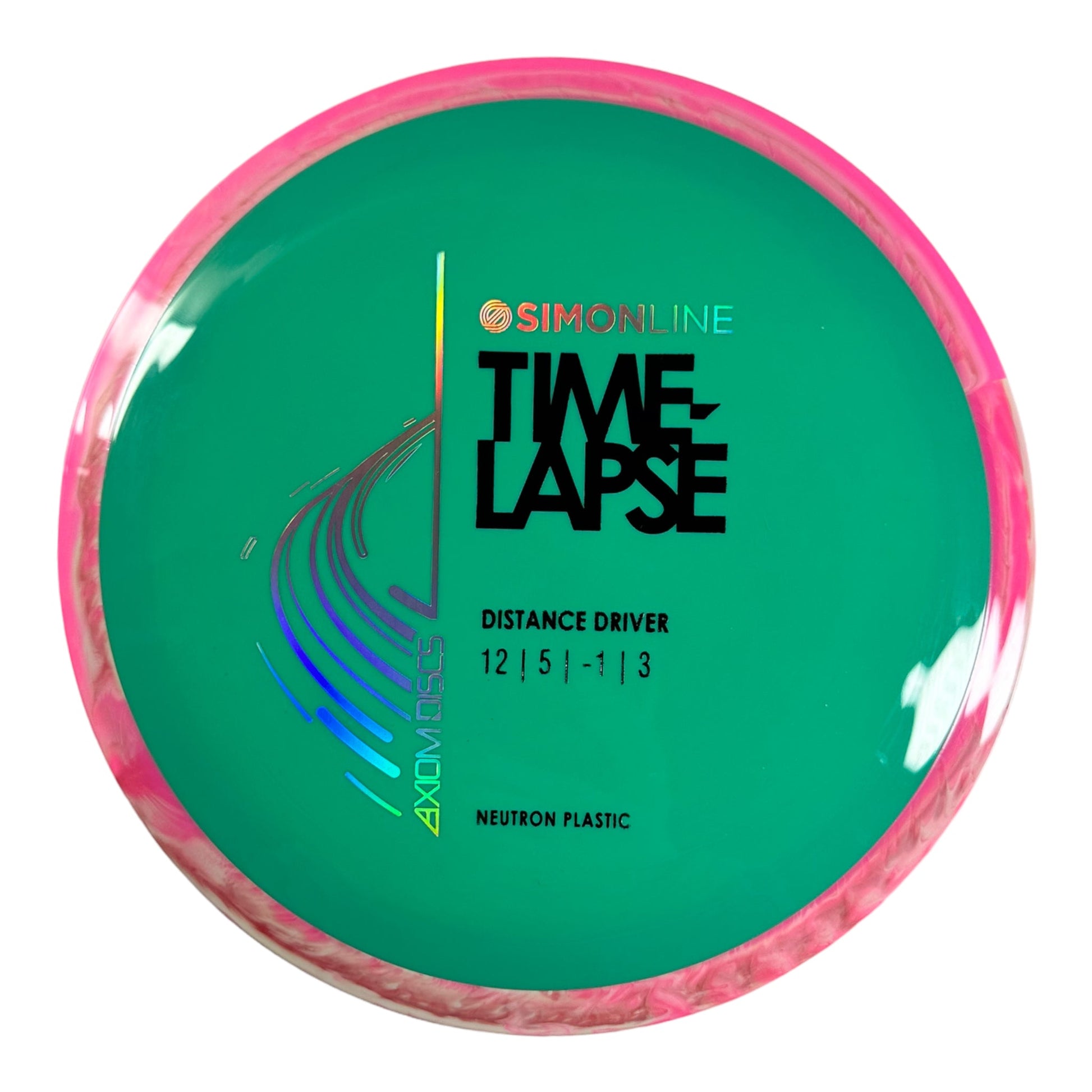 Axiom Discs Time-Lapse | Neutron | Green/Pink 173g Disc Golf