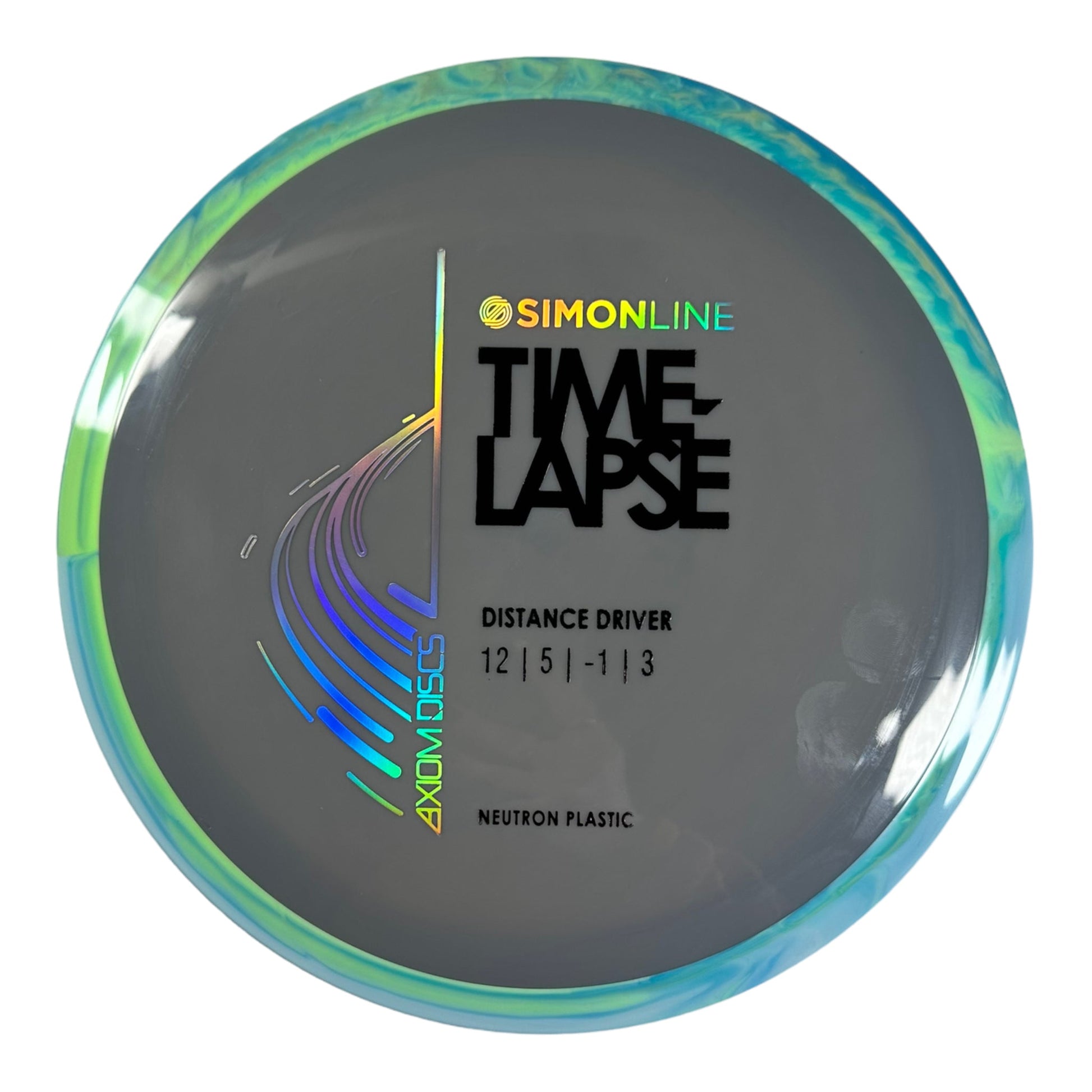 Axiom Discs Time-Lapse | Neutron | Grey/Blue 174g Disc Golf
