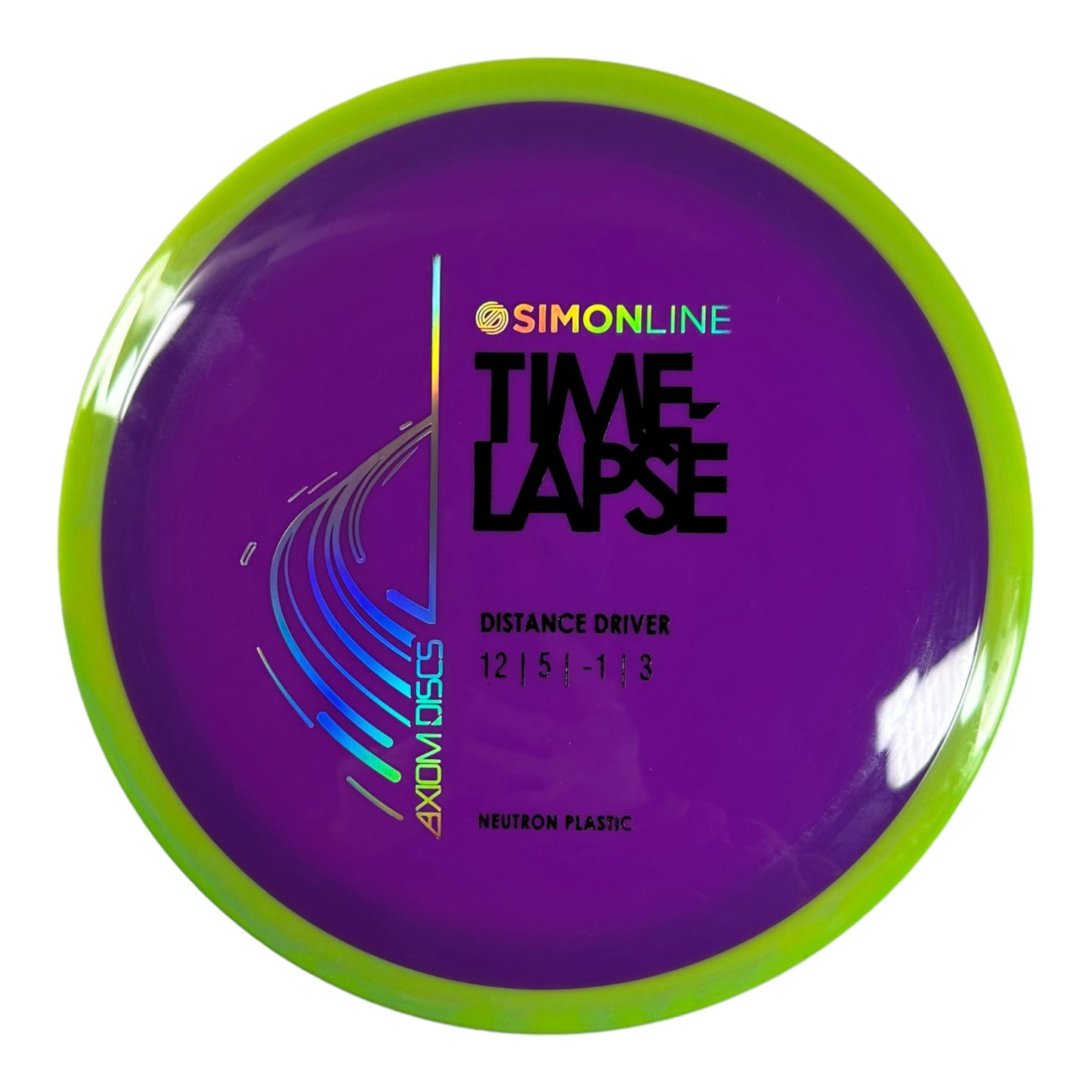 Axiom Discs Time-Lapse | Neutron | Purple/Green 172g Disc Golf