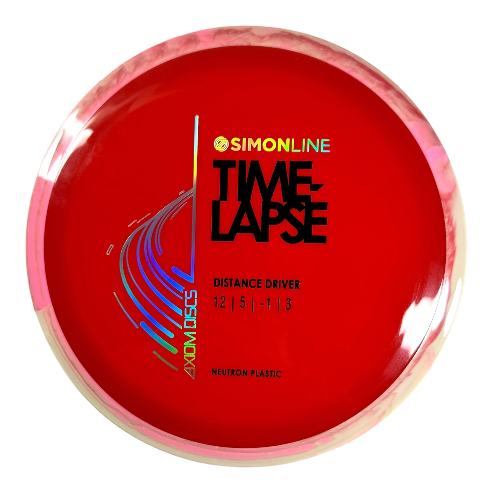 Axiom Discs Time-Lapse | Neutron | Red/Pink 173g Disc Golf