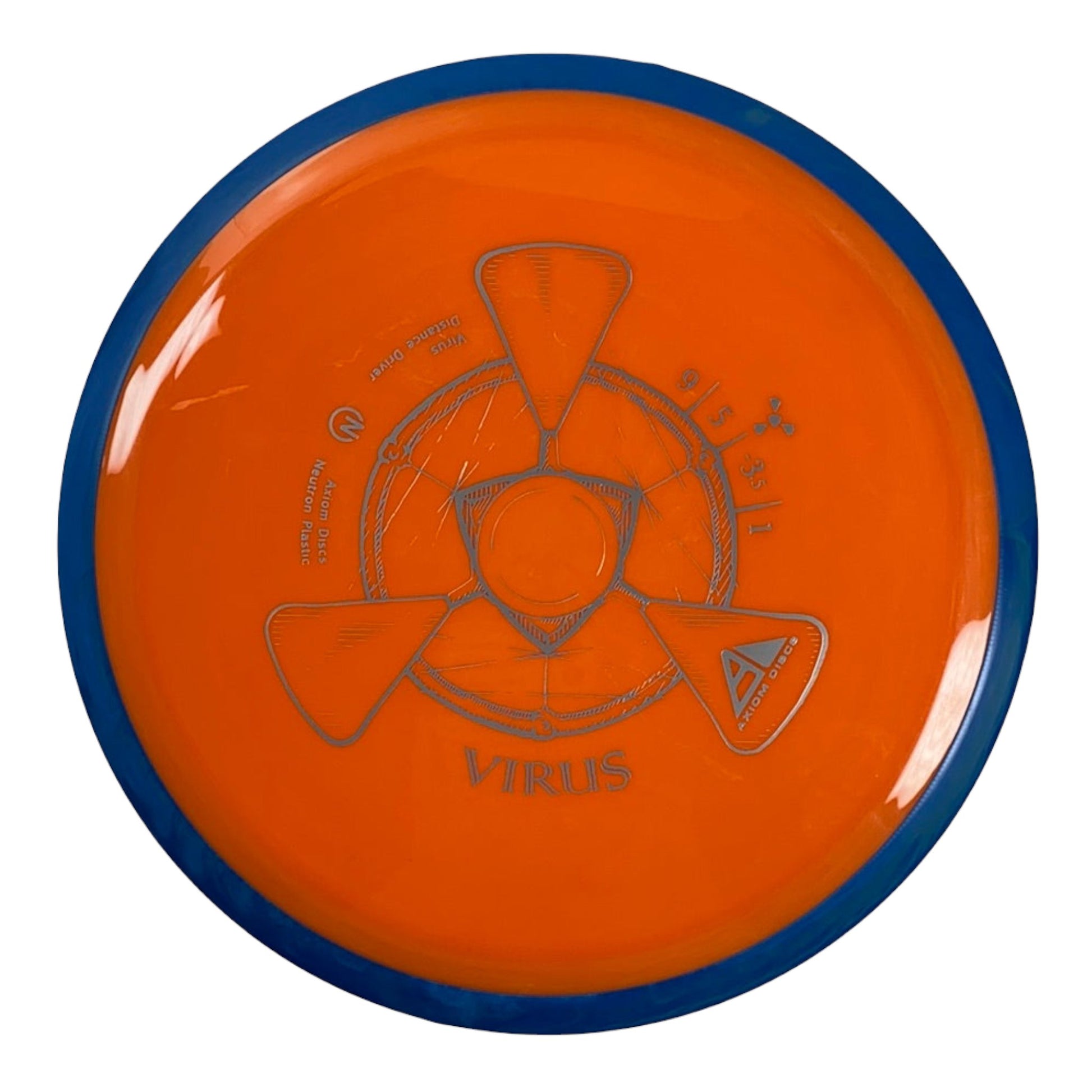 Axiom Discs Virus | Neutron | Orange/Blue 174g Disc Golf
