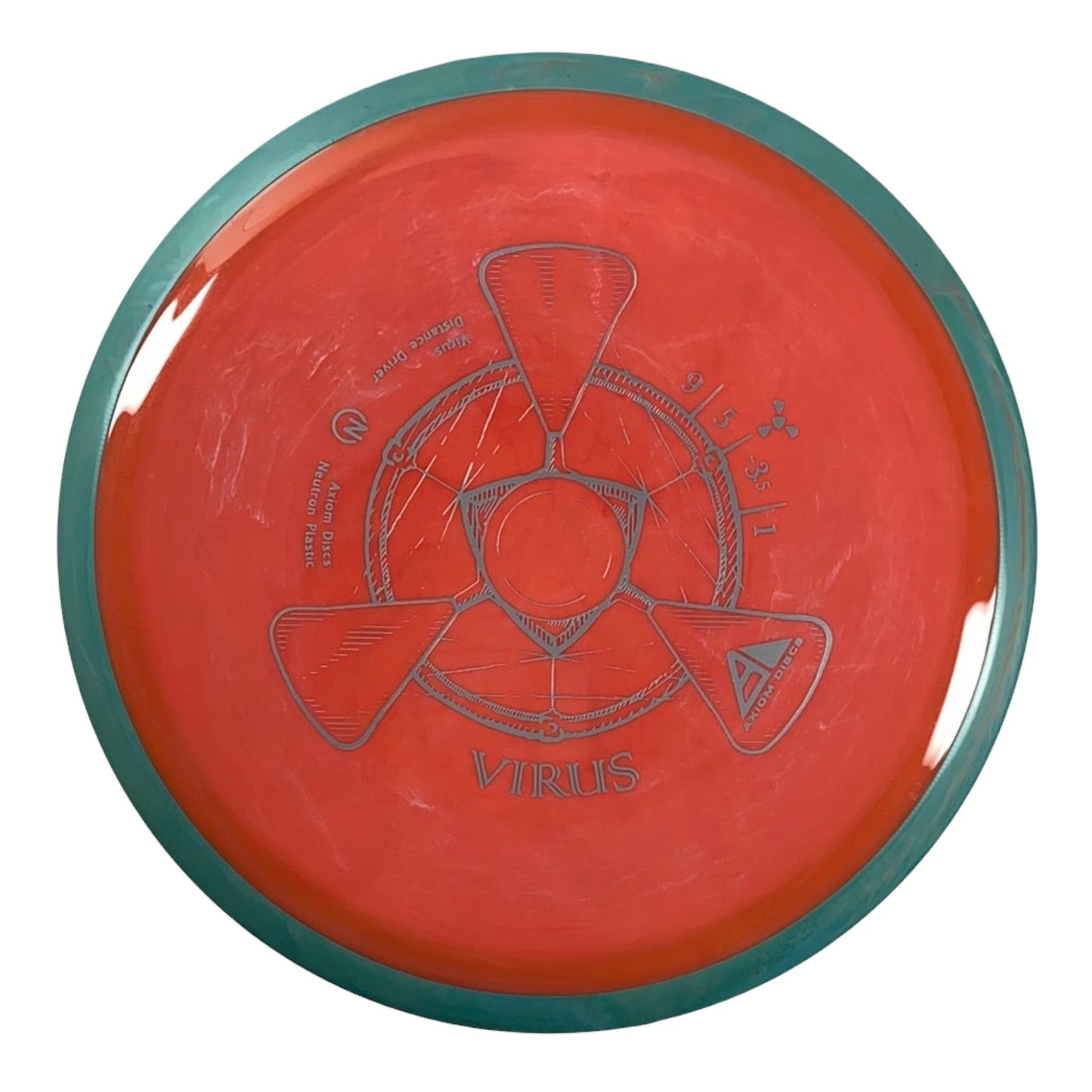 Axiom Discs Virus | Neutron | Pink/Green 172-173g Disc Golf