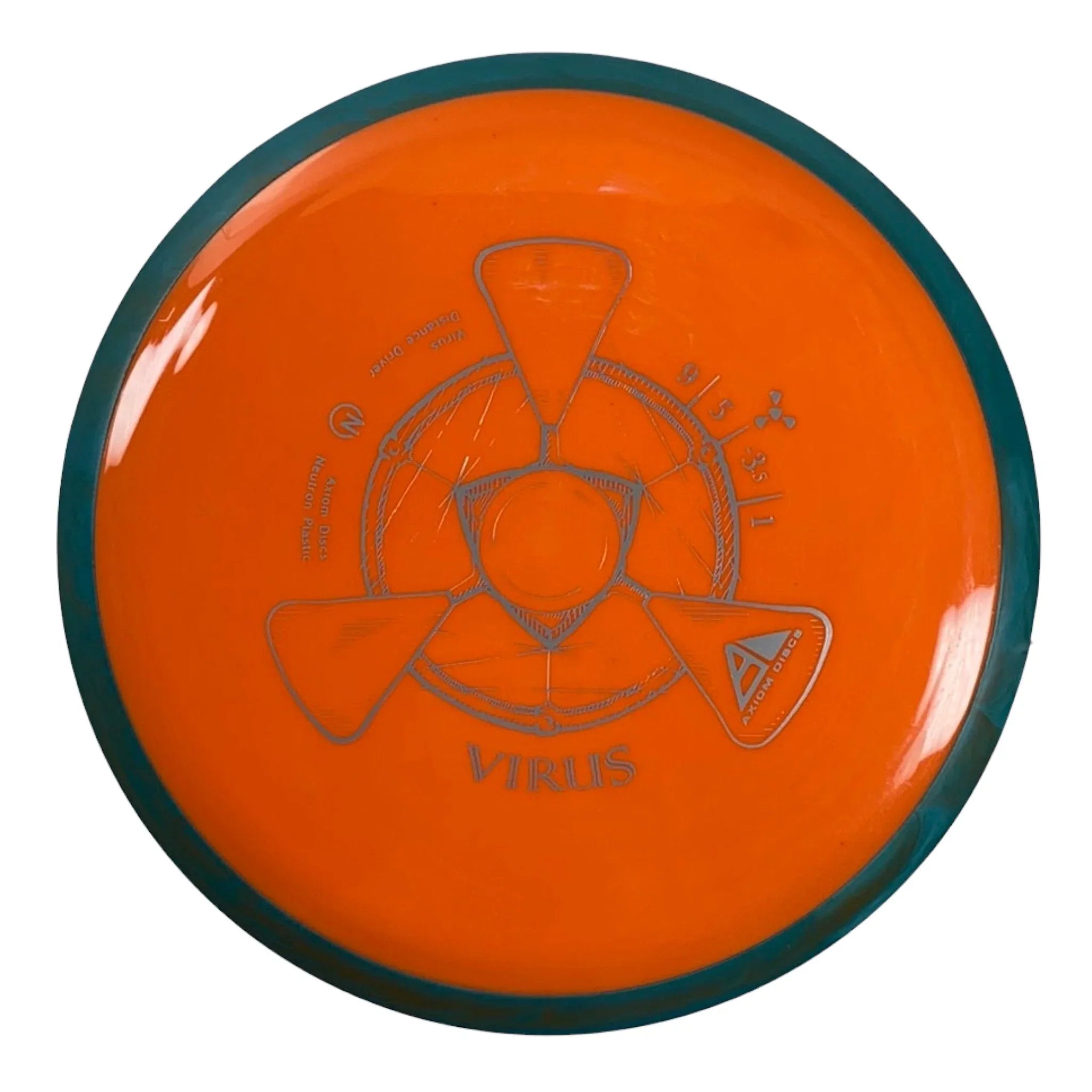 Axiom Discs Virus | Neutron | Orange/Green 168g Disc Golf