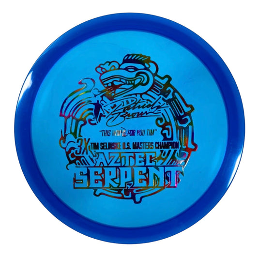 Legacy Discs Badger - Aztec Serpent | Crystal Clear | Blue/Rainbow 173g Disc Golf