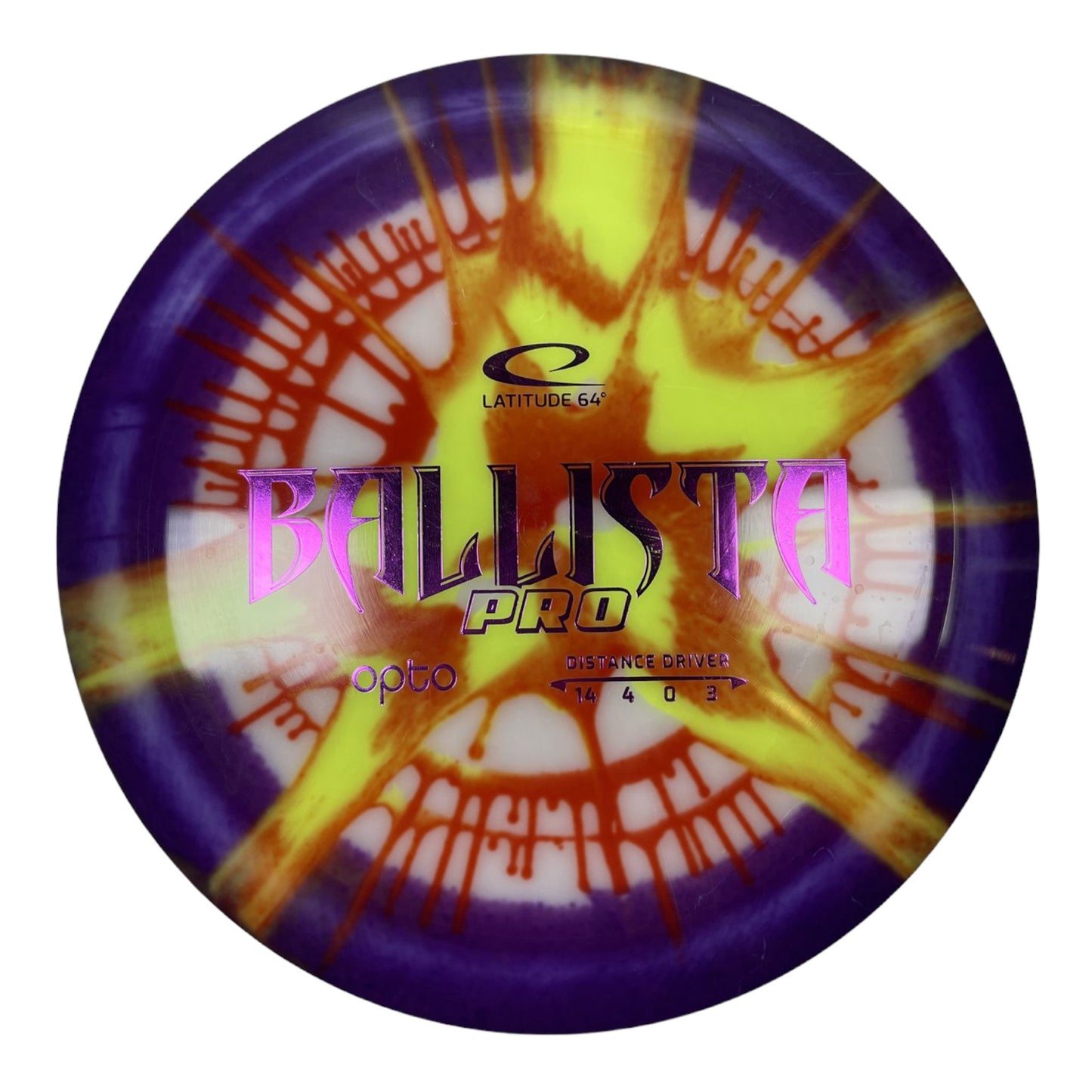 Latitude 64 Ballista Pro | Opto | Purple/Tiedye 173g Disc Golf