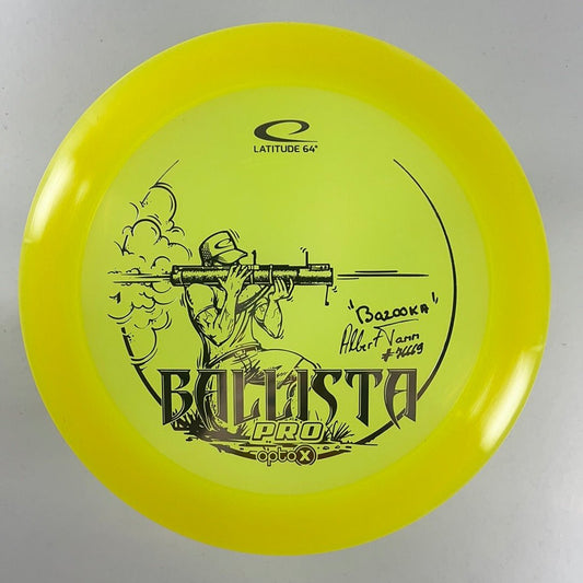 Latitude 64 Ballista Pro | Opto-X | Yellow/Silver 174g (Albert Tamm) Disc Golf