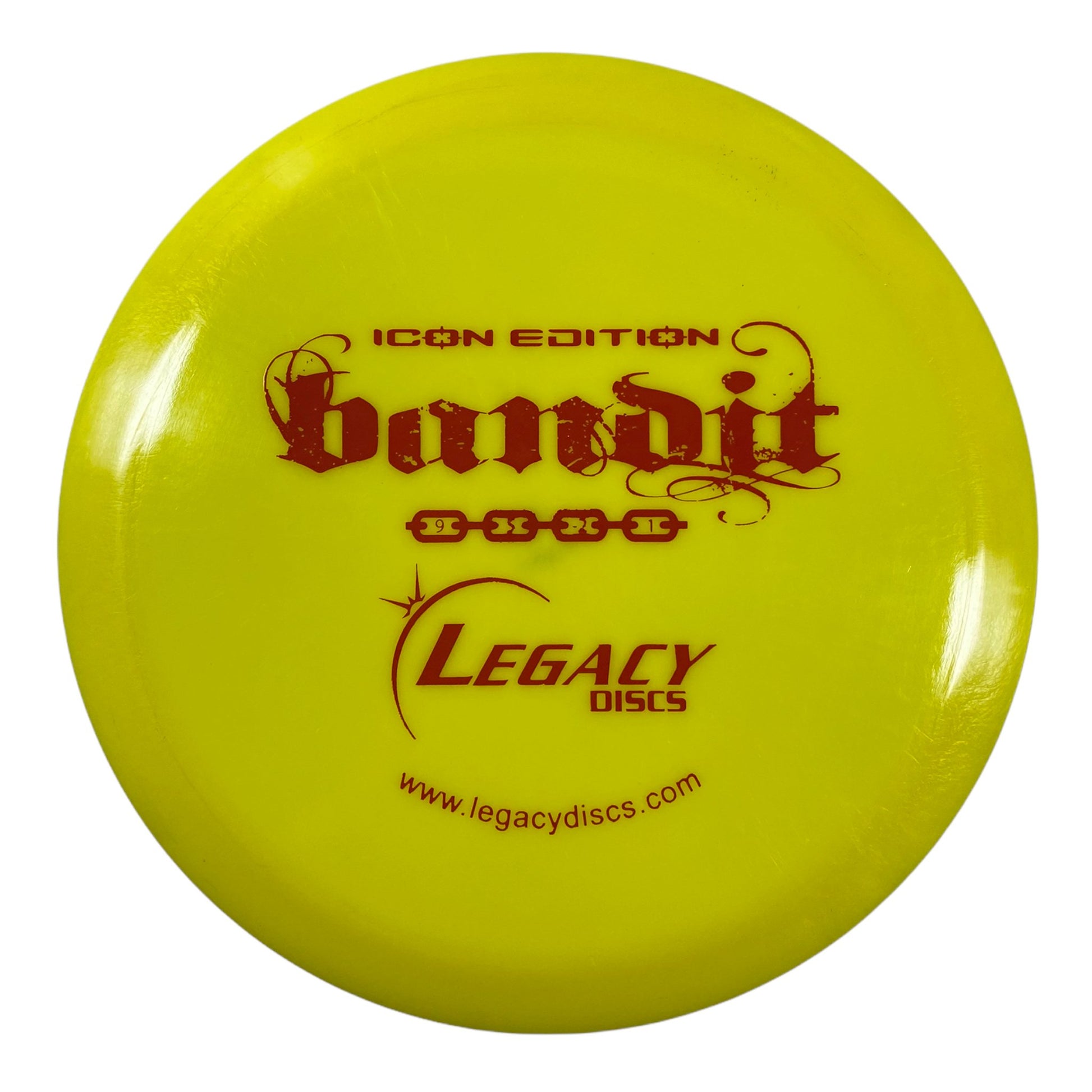 Legacy Discs Bandit | Icon | Yellow/Red 171-172g Disc Golf