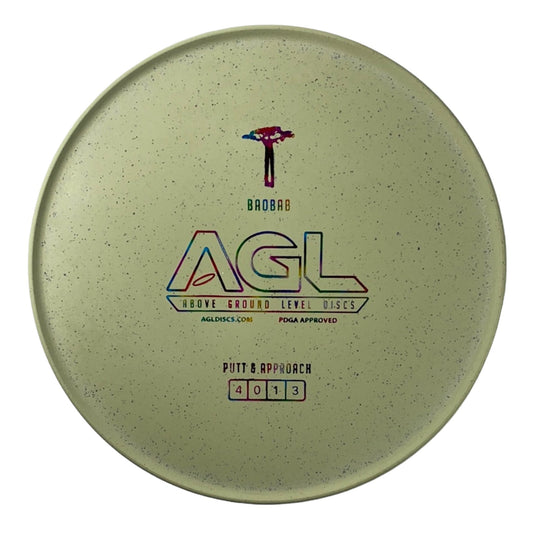 Above Ground Level Baobab | Woodland Hemp | Green/Rainbow 174g Disc Golf