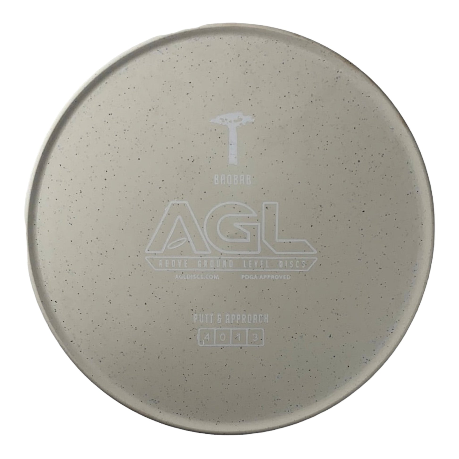 Above Ground Level Baobab | Woodland Hemp | White/White 176g Disc Golf