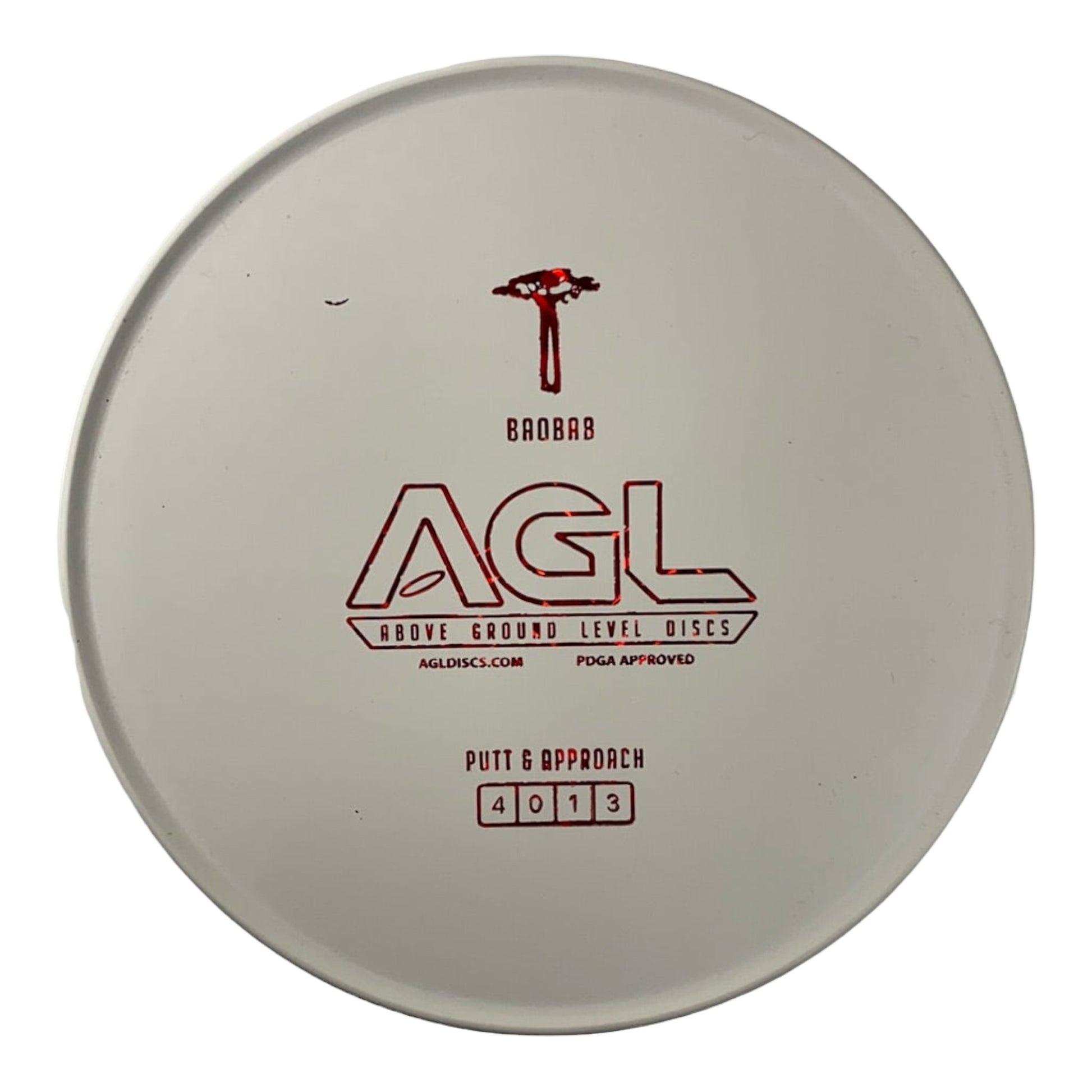 Above Ground Level Baobab | Woodland | White/Red 174-175g Disc Golf