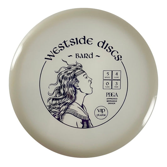 Westside Discs Bard | VIP | White/Purple 173-175g Disc Golf