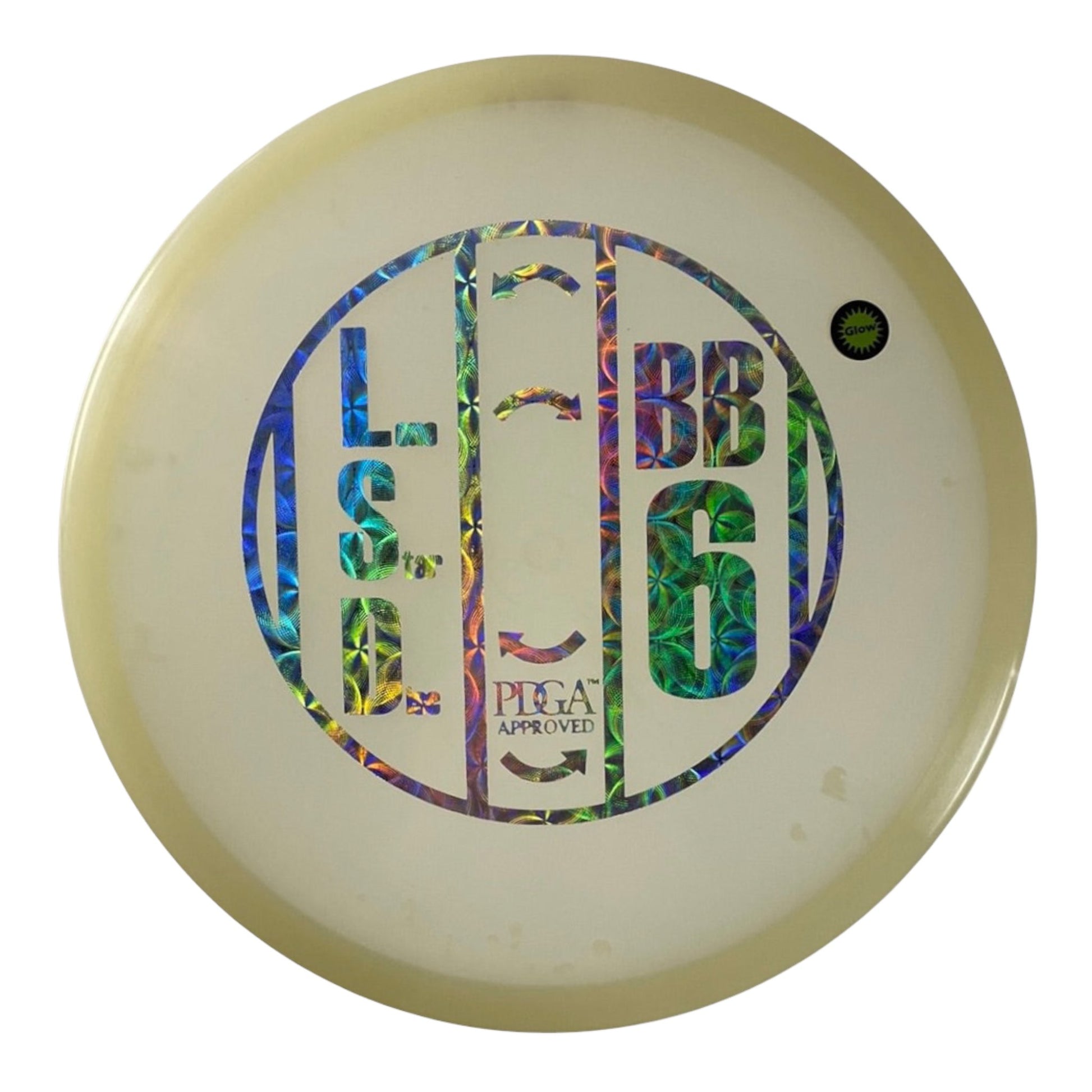 Lone Star Discs BB6 | Glow | White/Holo 173g Disc Golf