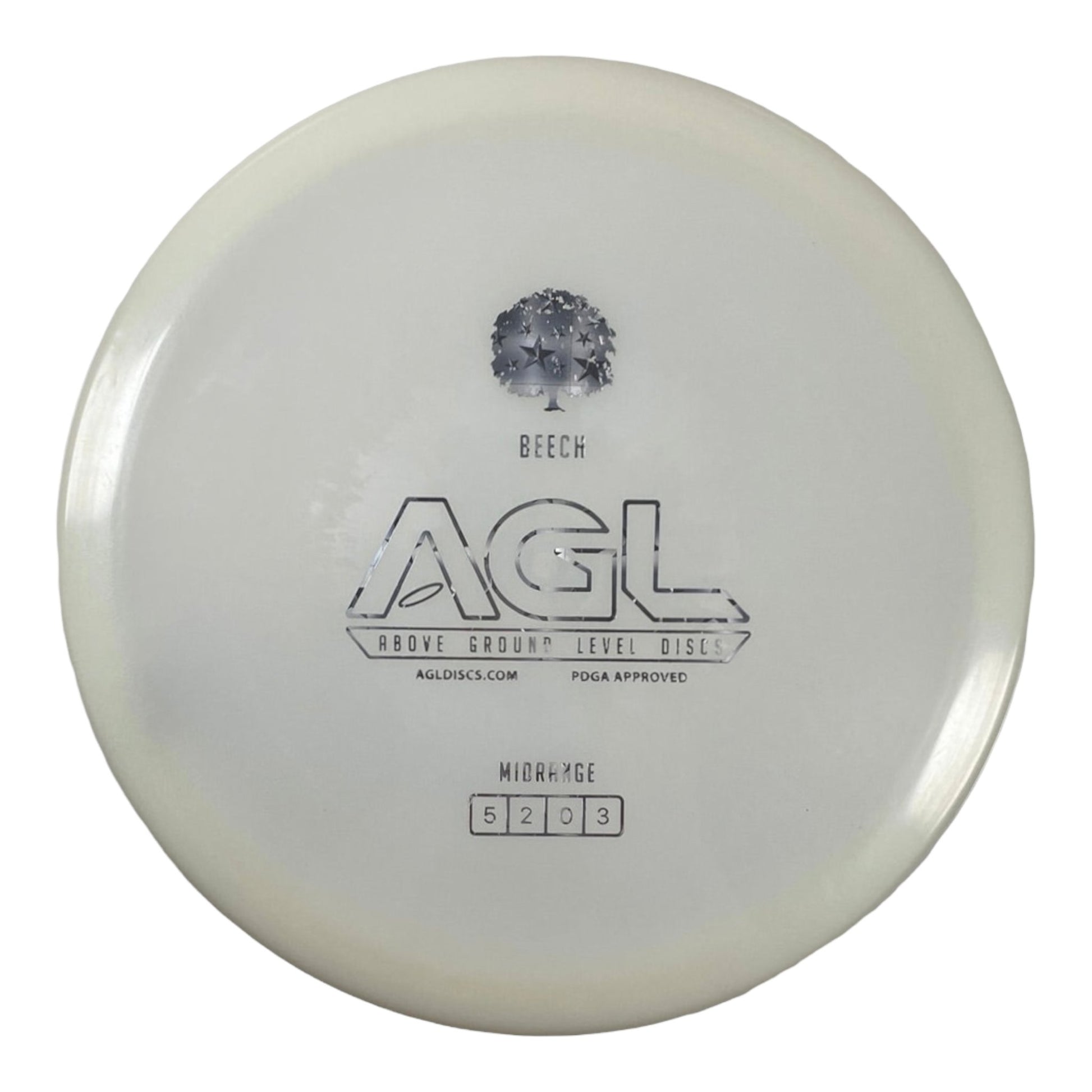 Above Ground Level Beech | Alpine | White/Silver 180g Disc Golf
