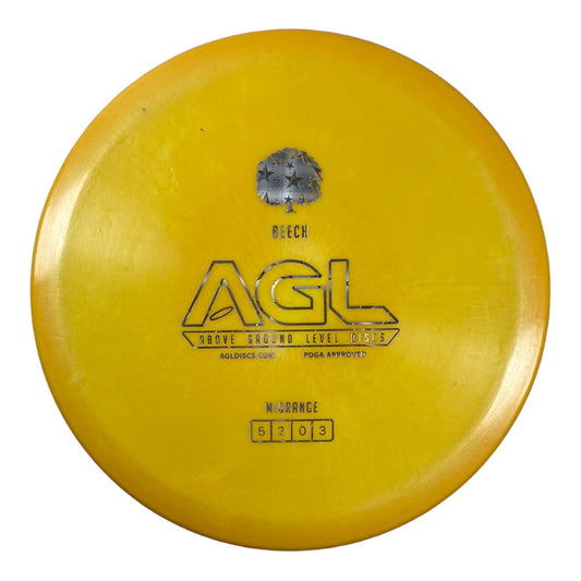 Above Ground Level Beech | Alpine | Yellow/Silver 176g Disc Golf