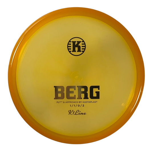 Kastaplast Berg | K1 | Orange/Gold 171-172g Disc Golf
