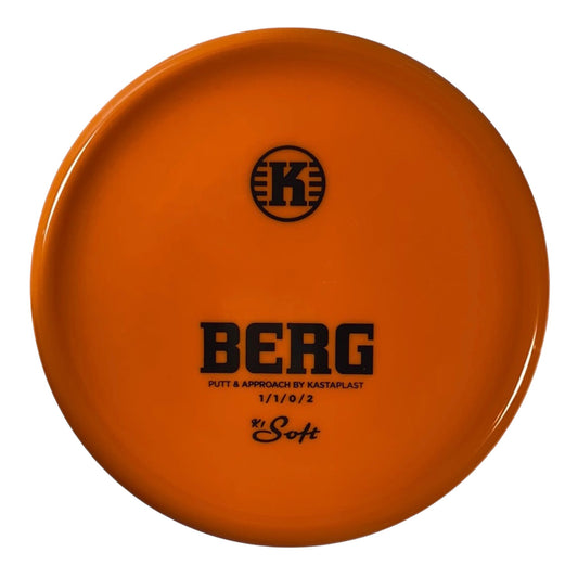 Kastaplast Berg | K1 Soft | Orange/Black 173-174g Disc Golf
