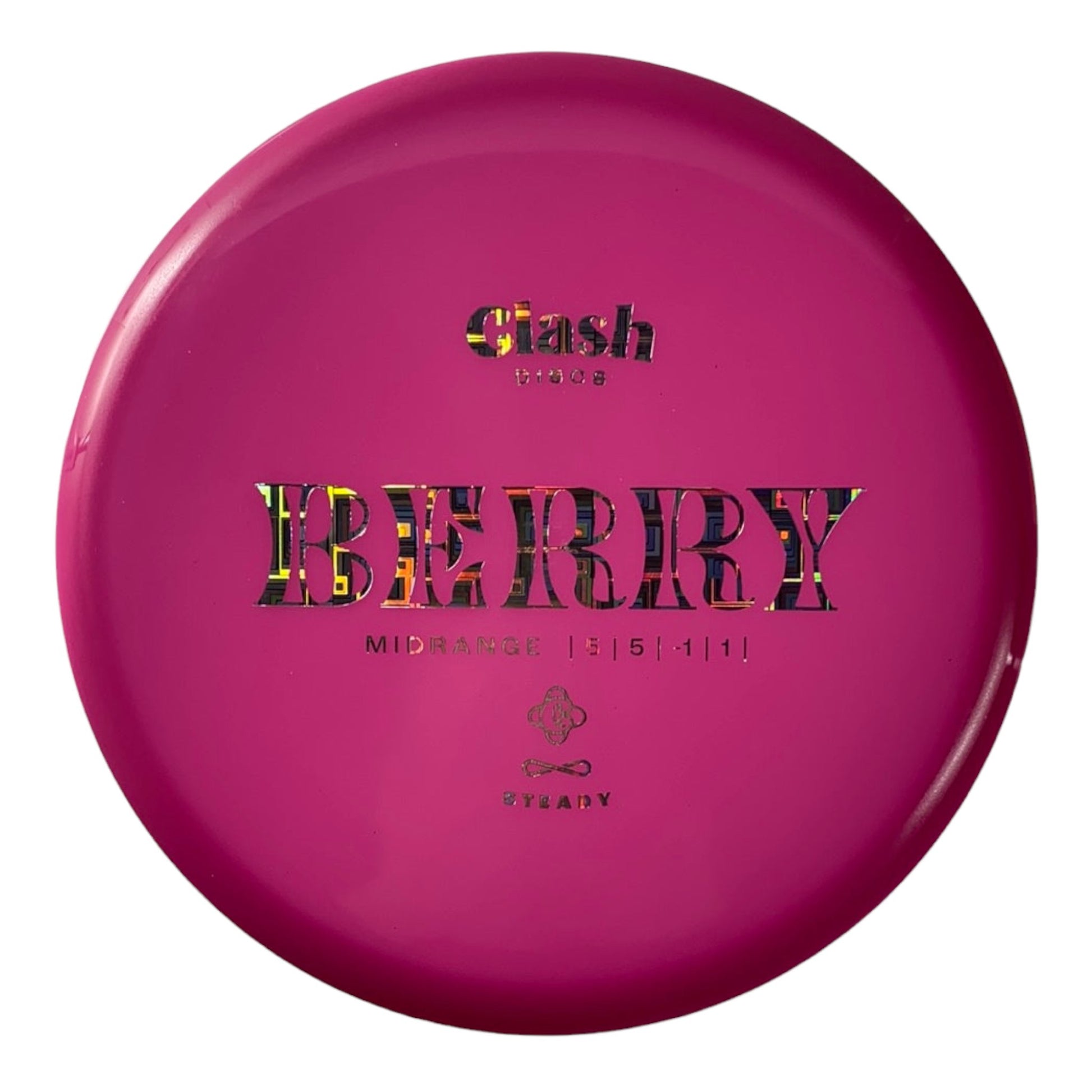 Clash Discs Berry | Steady | Pink/Holo 176g Disc Golf