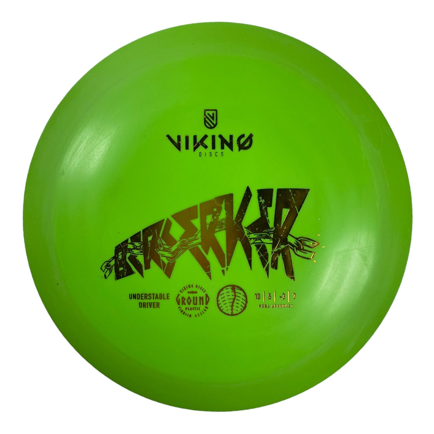 Viking Discs Berserker | Ground | Green/Gold 168-172g Disc Golf