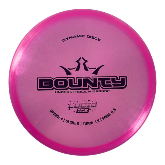 Dynamic Discs Bounty | Lucid-Ice Glimmer | Pink/Purple 172g Disc Golf