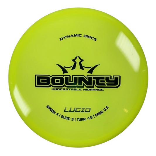 Dynamic Discs Bounty | Lucid | Yellow/Green 169g Disc Golf