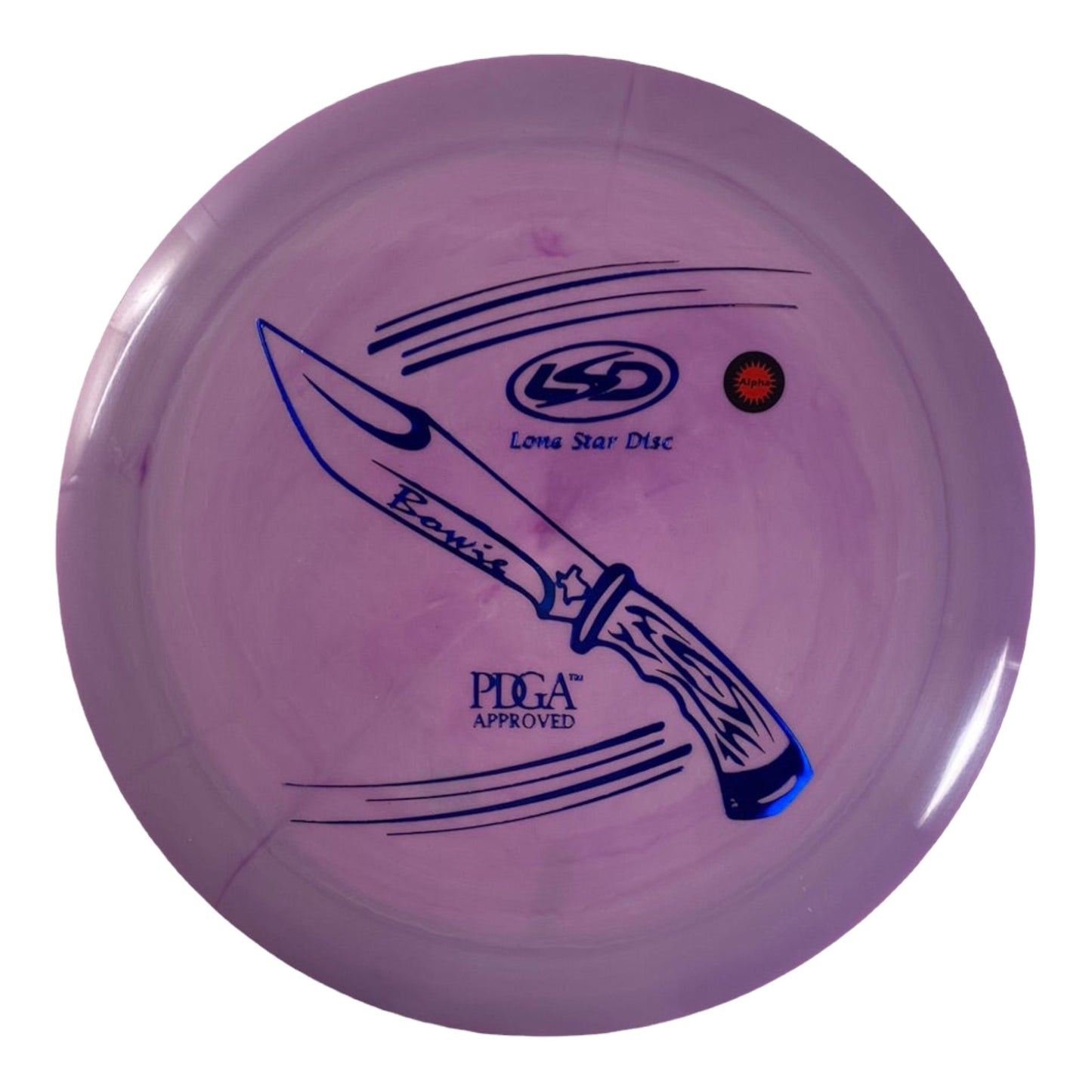 Lone Star Discs Bowie | Bravo | Purple/Blue 168g Disc Golf