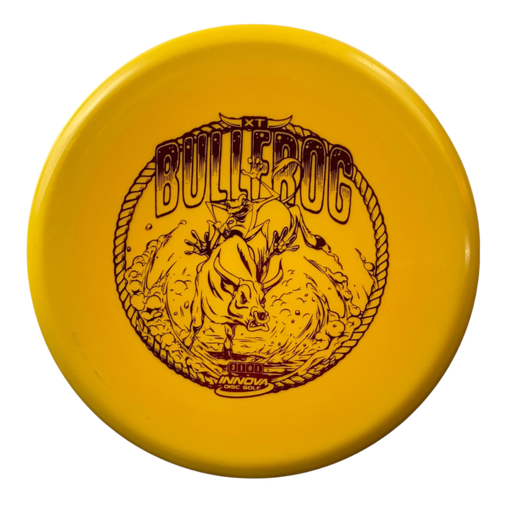 Innova Champion Discs Bullfrog | XT | Yellow/Red 170g Disc Golf