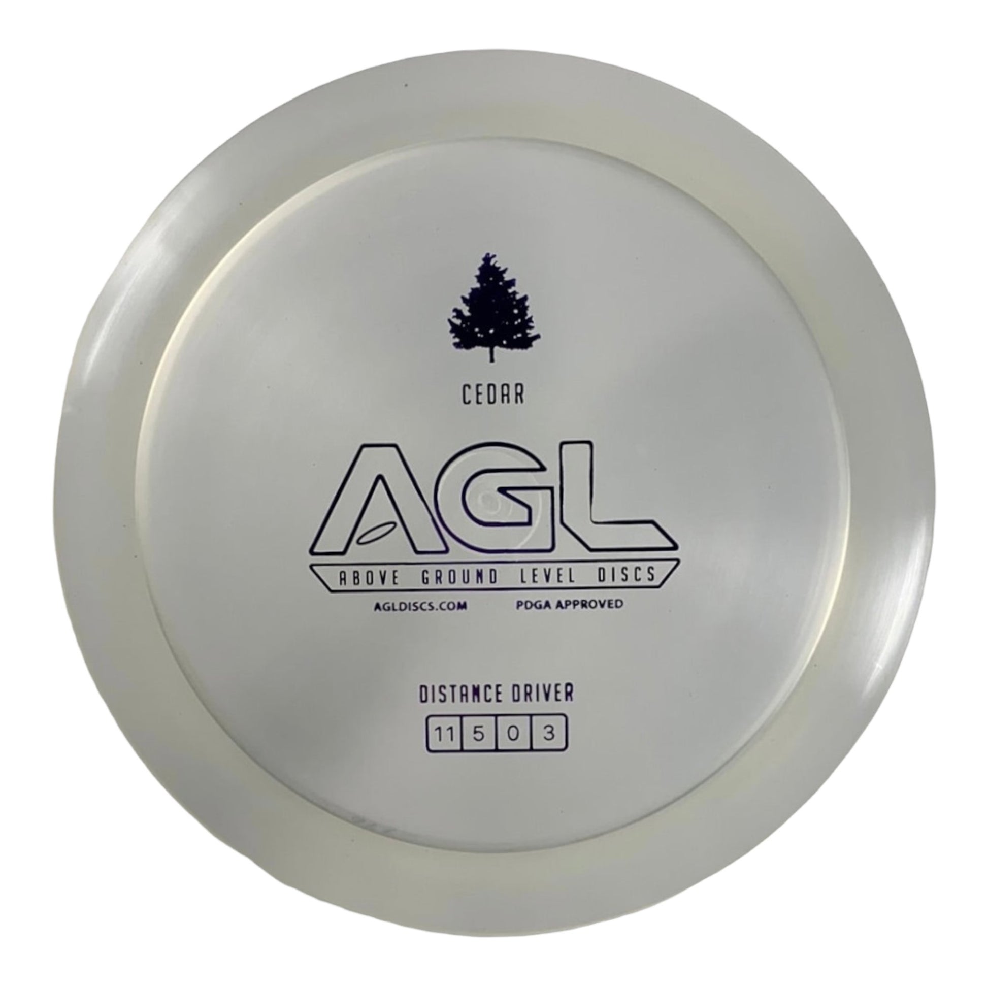 Above Ground Level Cedar | Alpine | Clear/Purple 176g Disc Golf