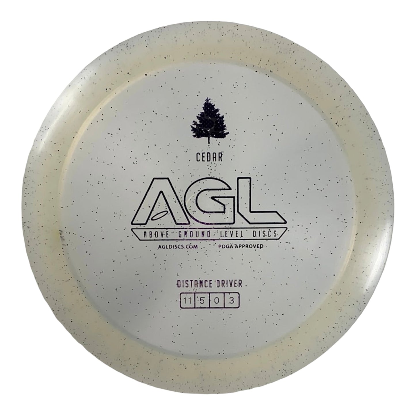 Above Ground Level Cedar | Alpine | White/Purple 174g Disc Golf