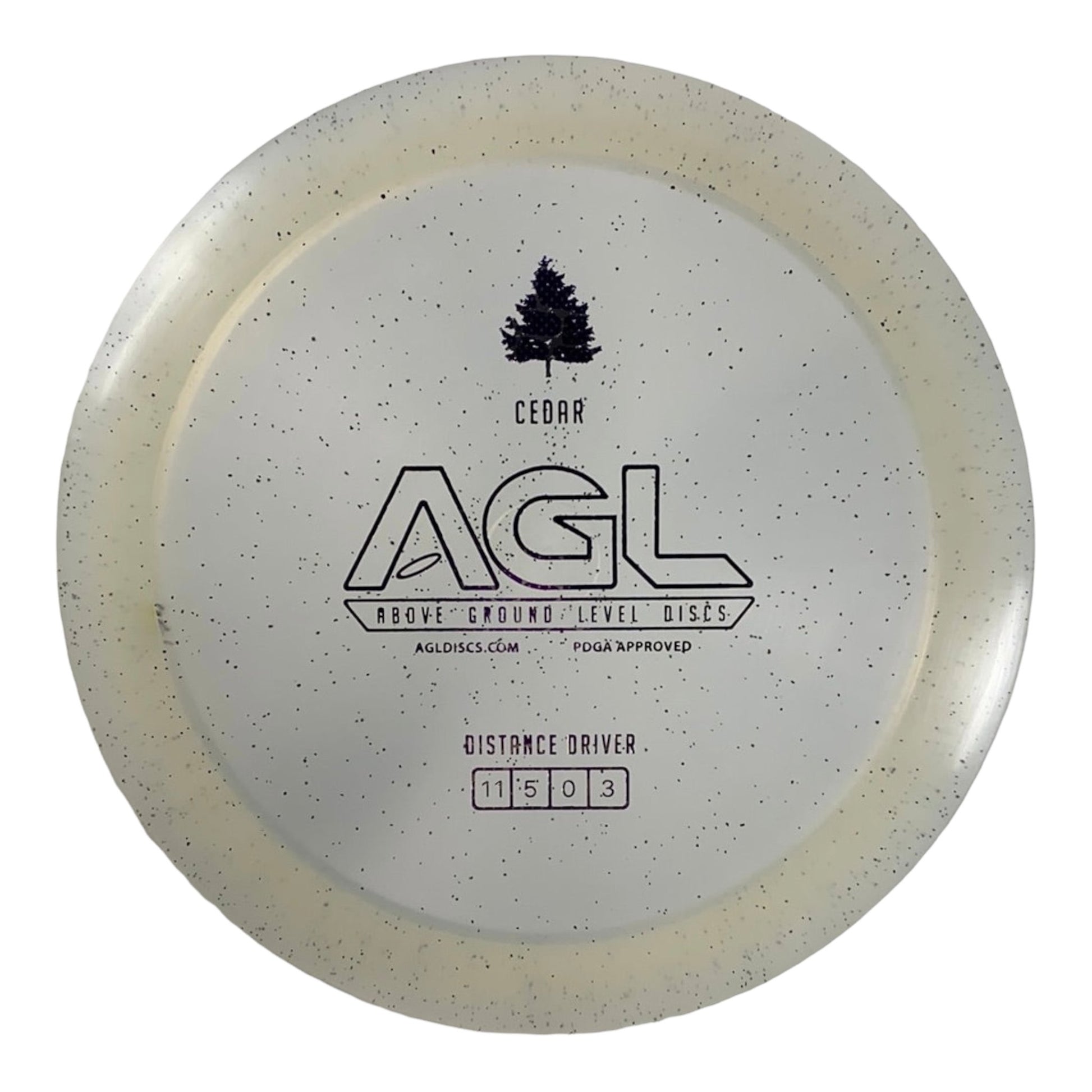 Above Ground Level Cedar | Alpine | White/Purple 174g Disc Golf