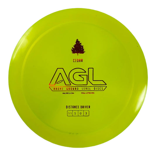 Above Ground Level Cedar | Alpine | Yellow/Red 176g Disc Golf