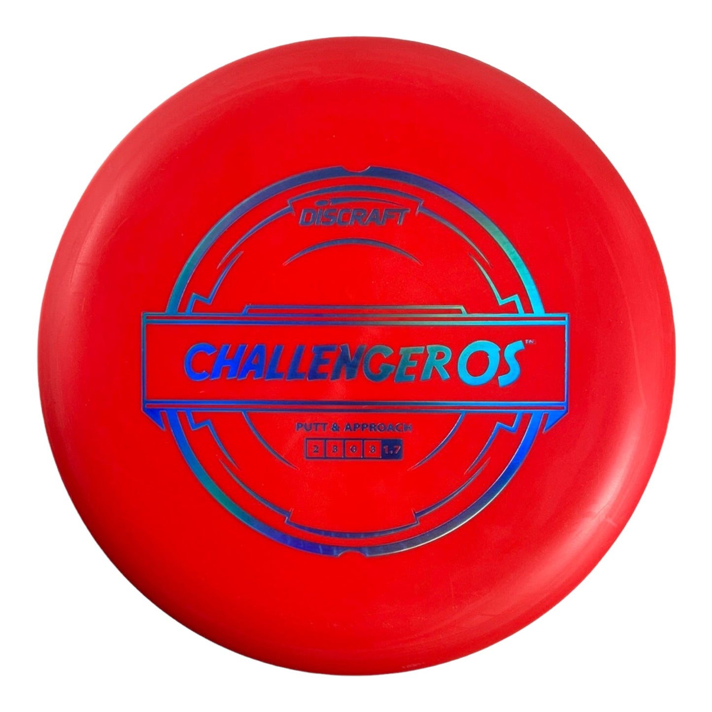 Discraft Challenger OS | Putter Line | Red/Blue 172g Disc Golf