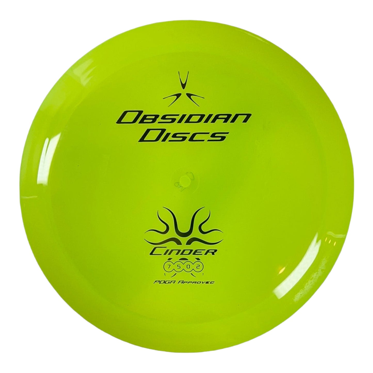 Obsidian Discs Cinder | H9 | Green/Gold 170g Disc Golf