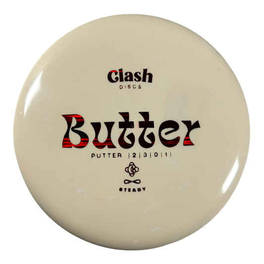 Clash Discs Butter | Steady | Tan/Red 177g Disc Golf