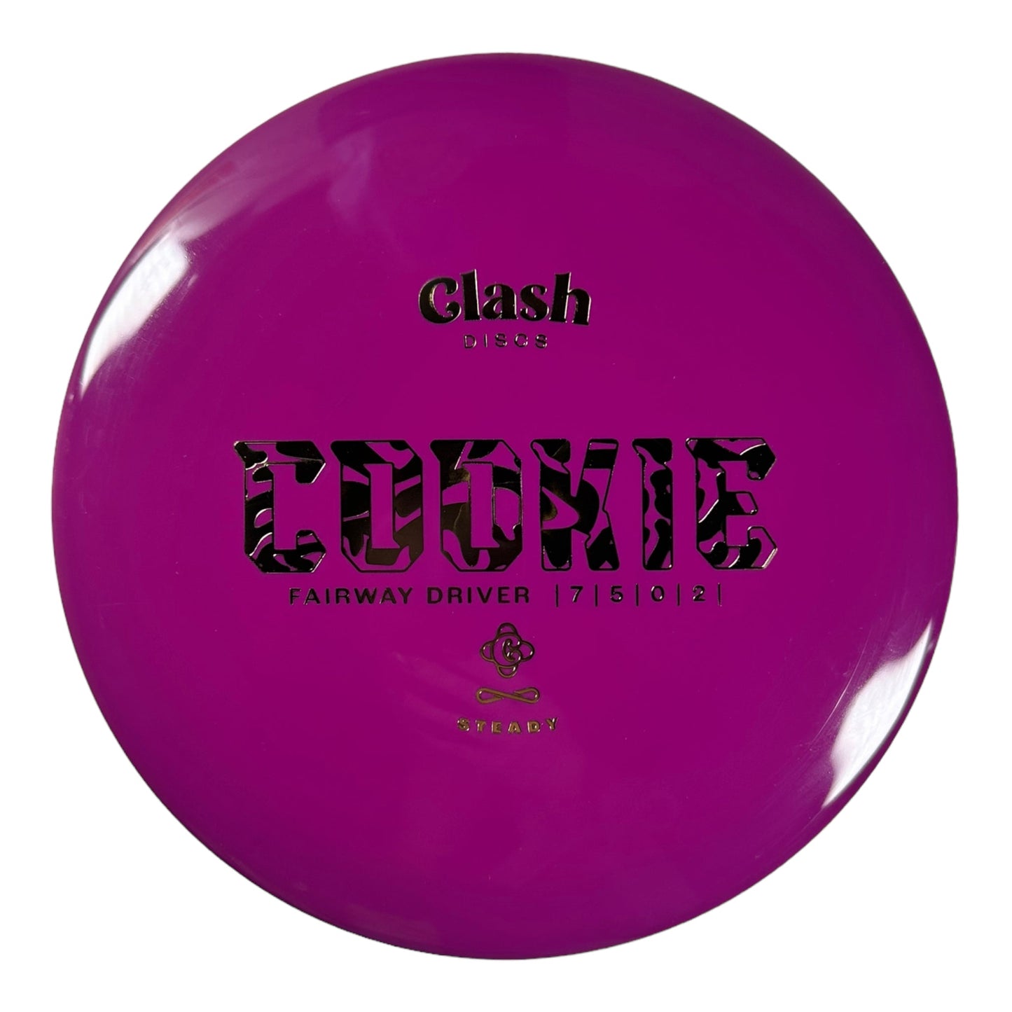 Clash Discs Cookie | Steady | Purple/Gold 171-174g Disc Golf