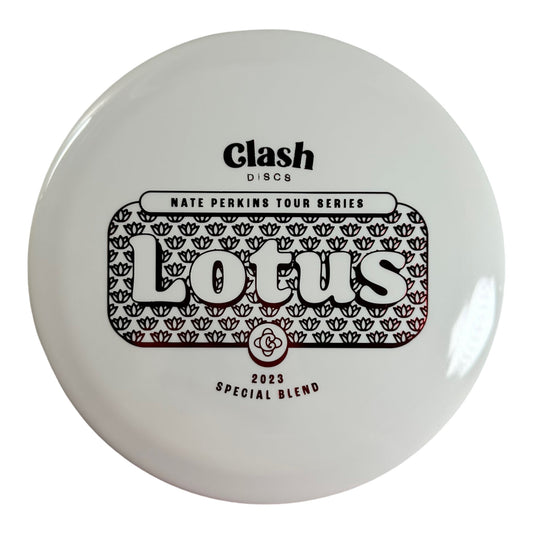 Clash Discs Lotus | Special Blend | White/Red 174-176g (Nate Perkins) Disc Golf