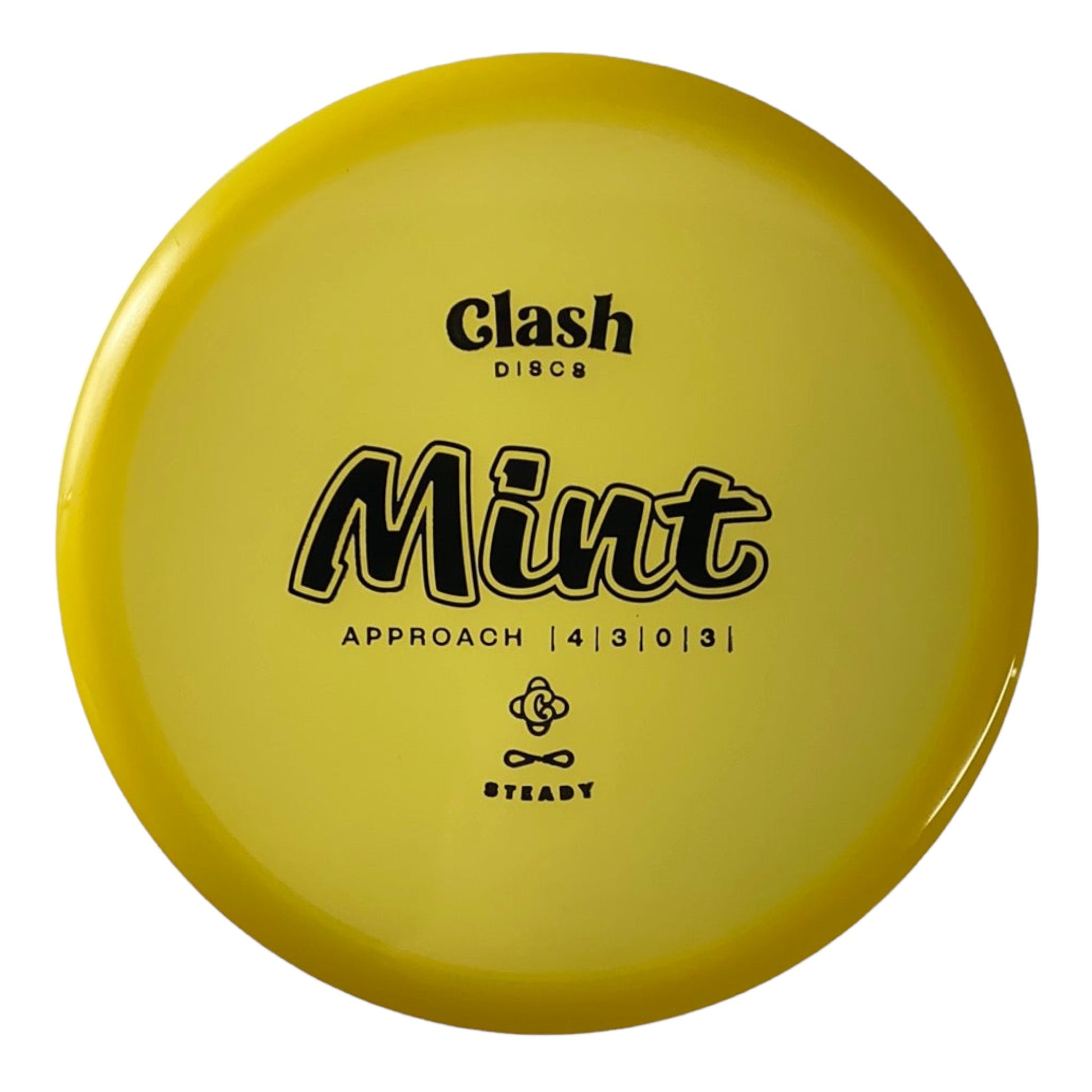 Clash Discs Mint | Steady | Yellow/Black 176g Disc Golf