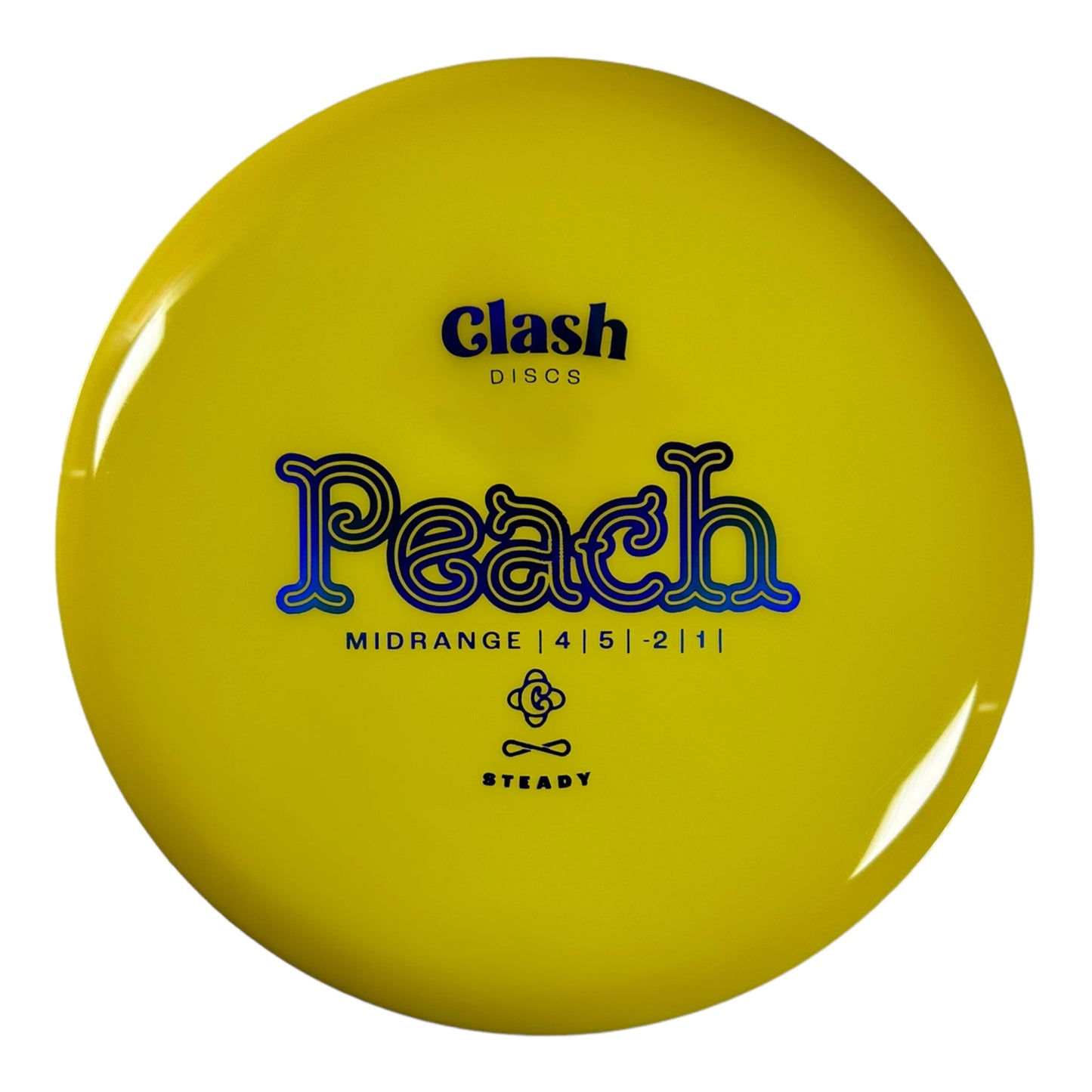 Clash Discs Peach | Steady | Yellow/Blue 175-176g Disc Golf