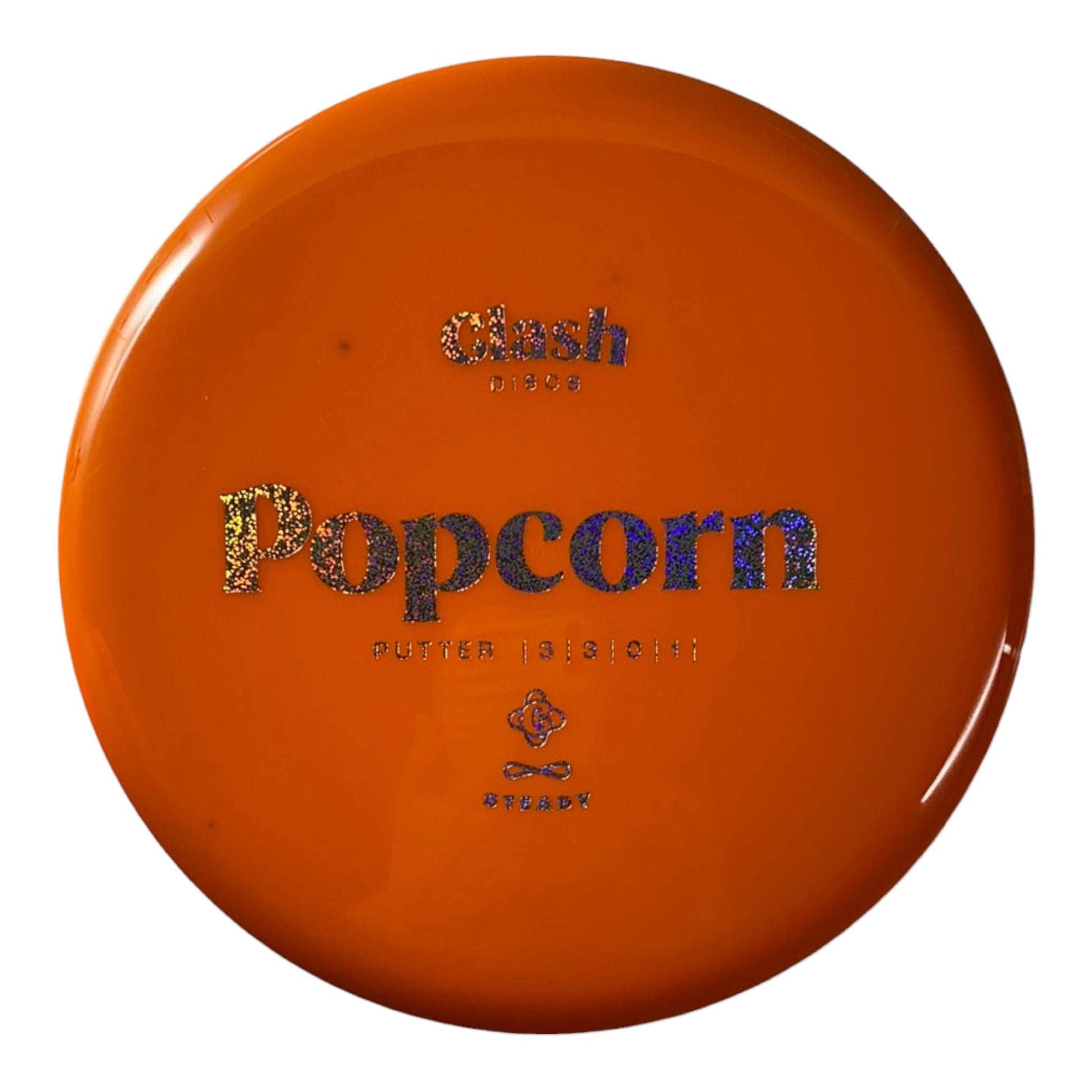 Clash Discs Popcorn | Steady | Orange/Holo 170-176g Disc Golf