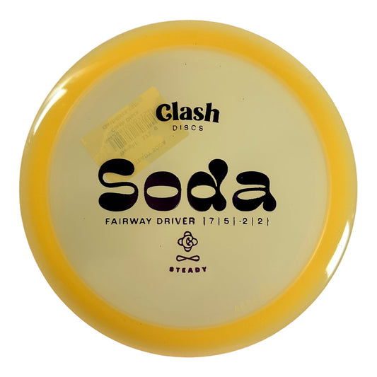 Clash Discs Soda | Steady | Tan/Pink 172-173g Disc Golf