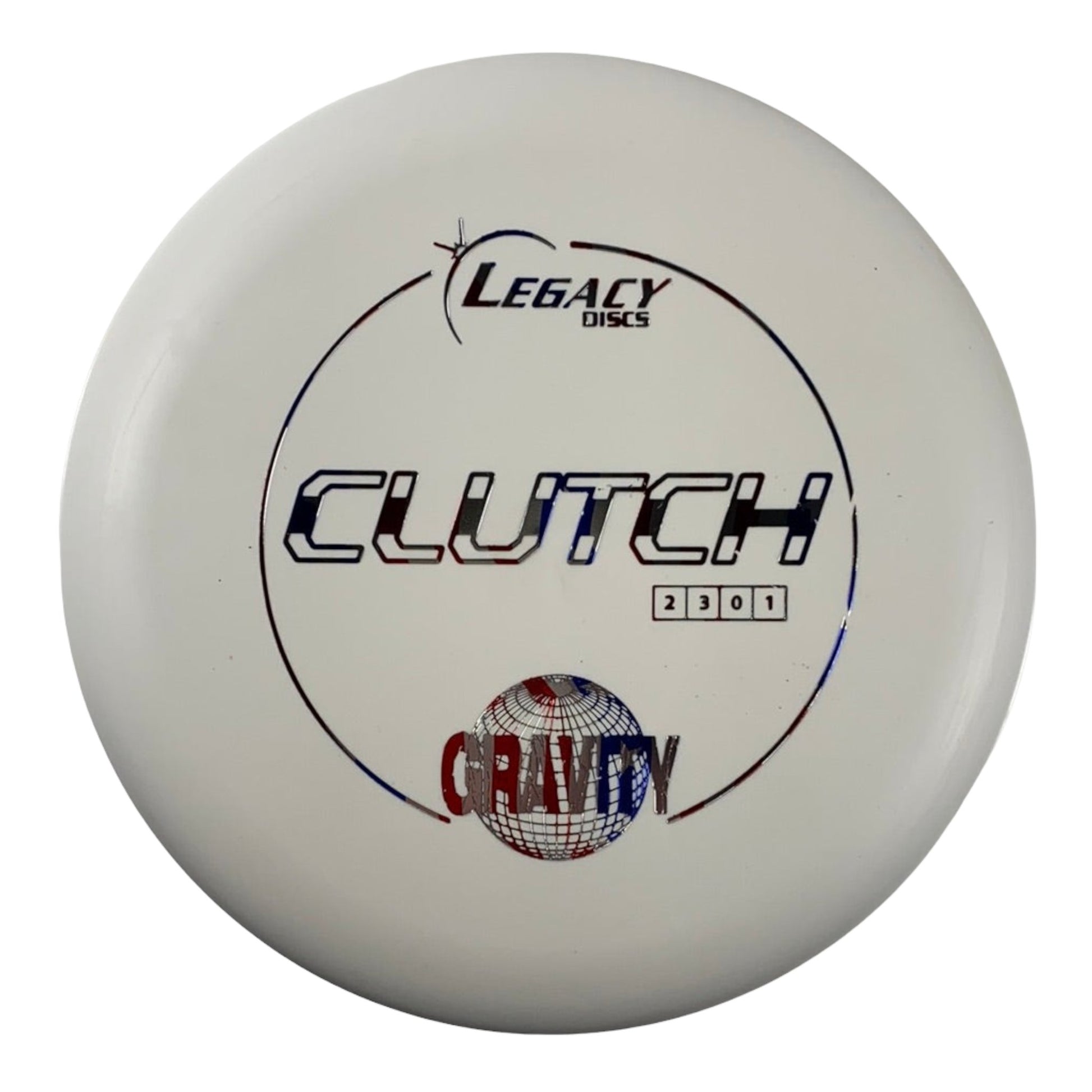 Legacy Discs Clutch | Gravity | White/USA 175g Disc Golf