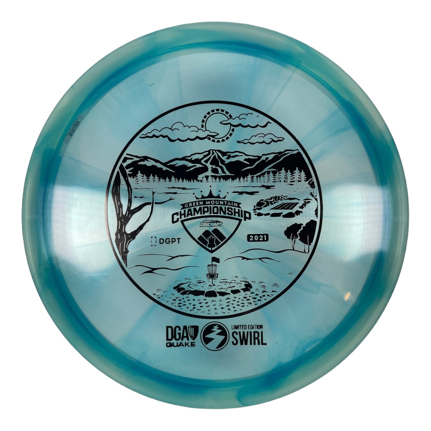 DGA Quake | Swirl | Blue/Black 170-173g Disc Golf