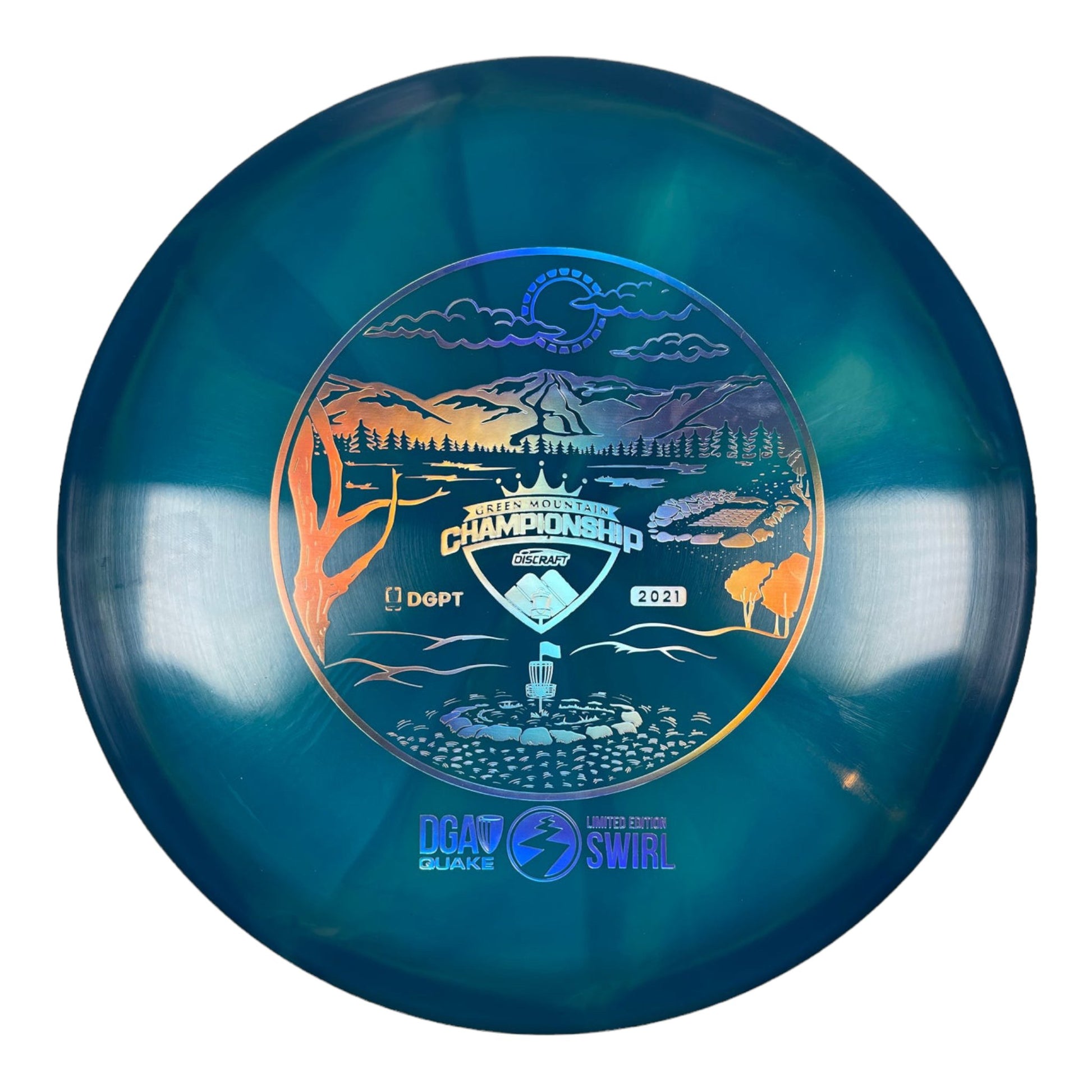 DGA Quake | Swirl | Blue/Holo 173g Disc Golf