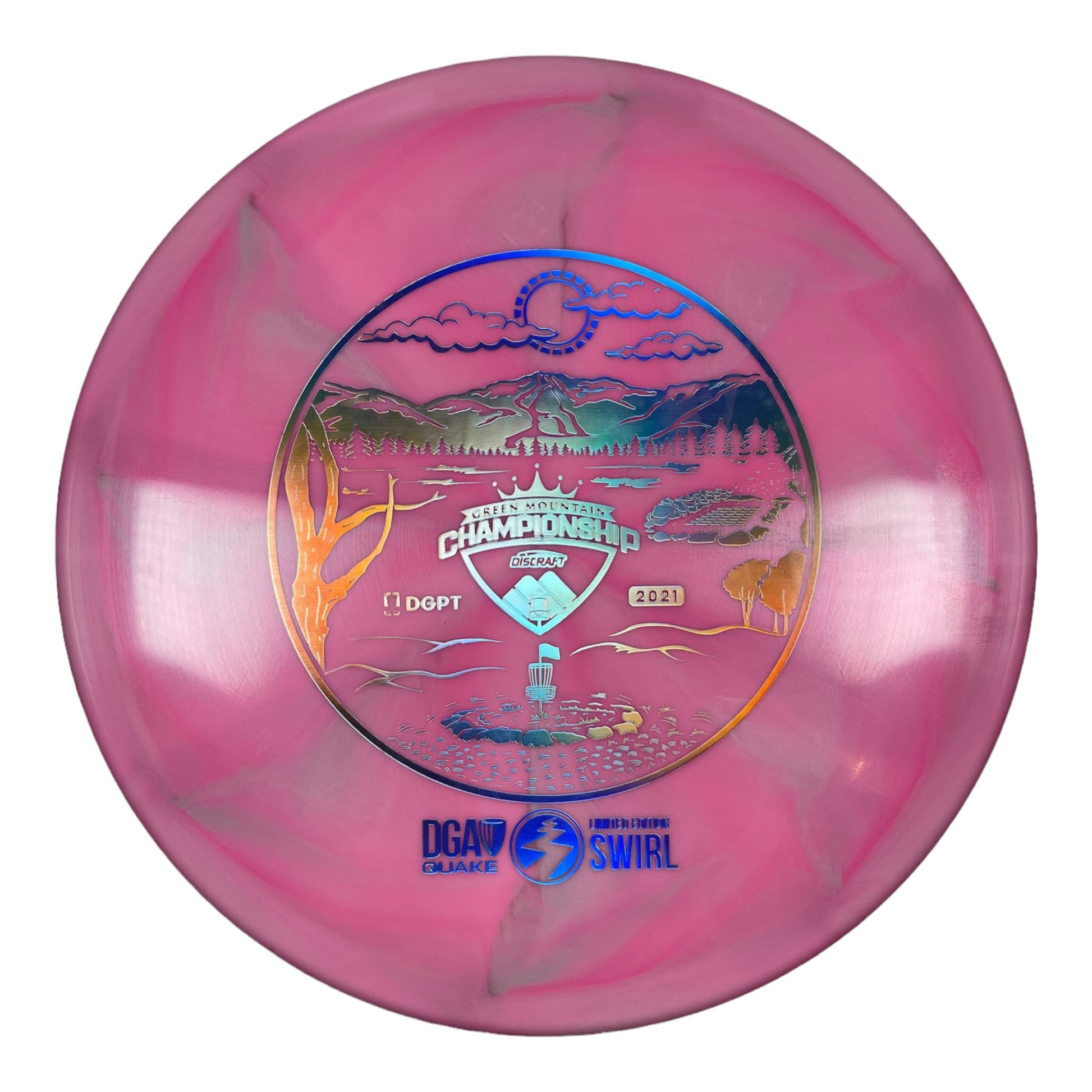 DGA Quake | Swirl | Pink/Holo 173g Disc Golf
