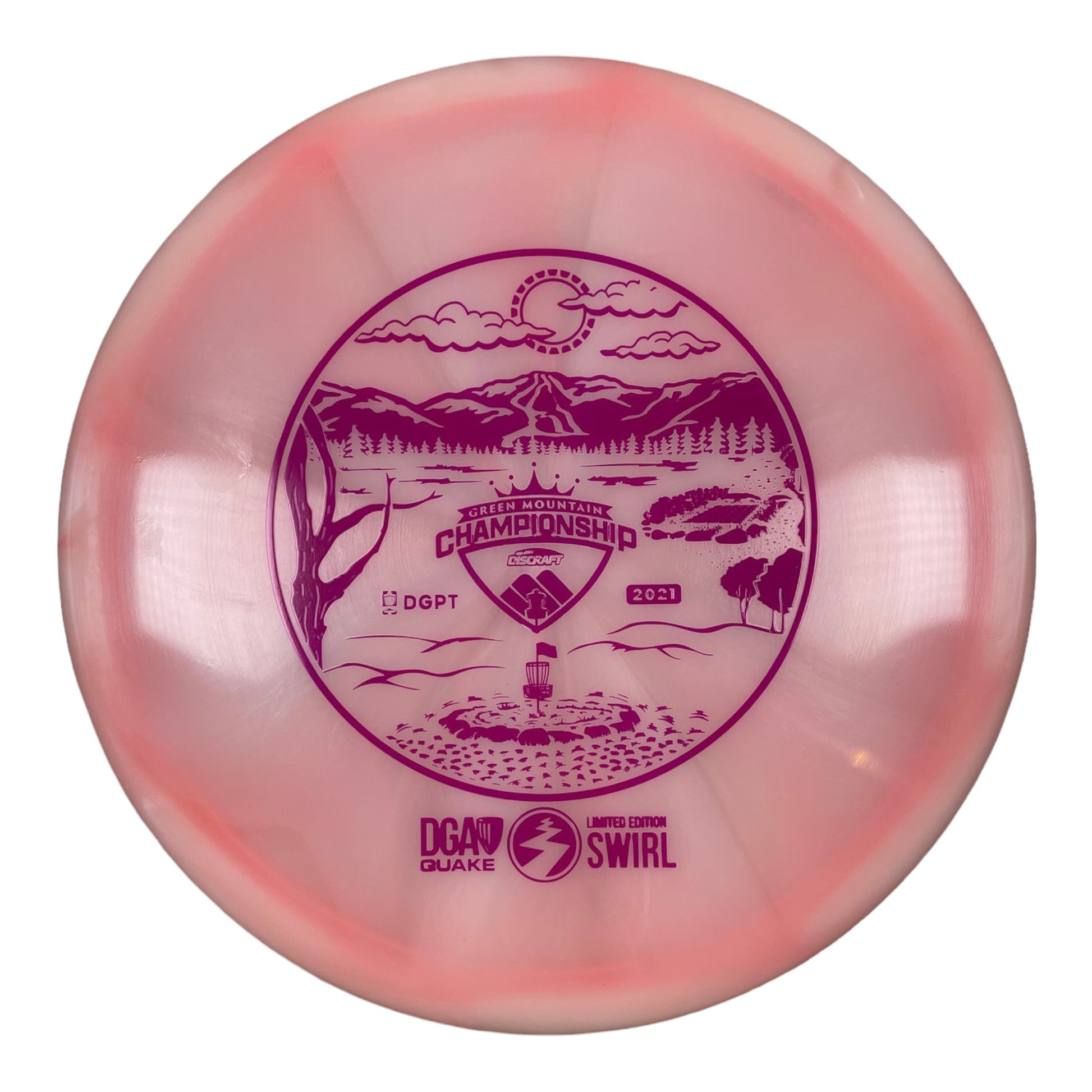 DGA Quake | Swirl | Pink/Pink 175g Disc Golf