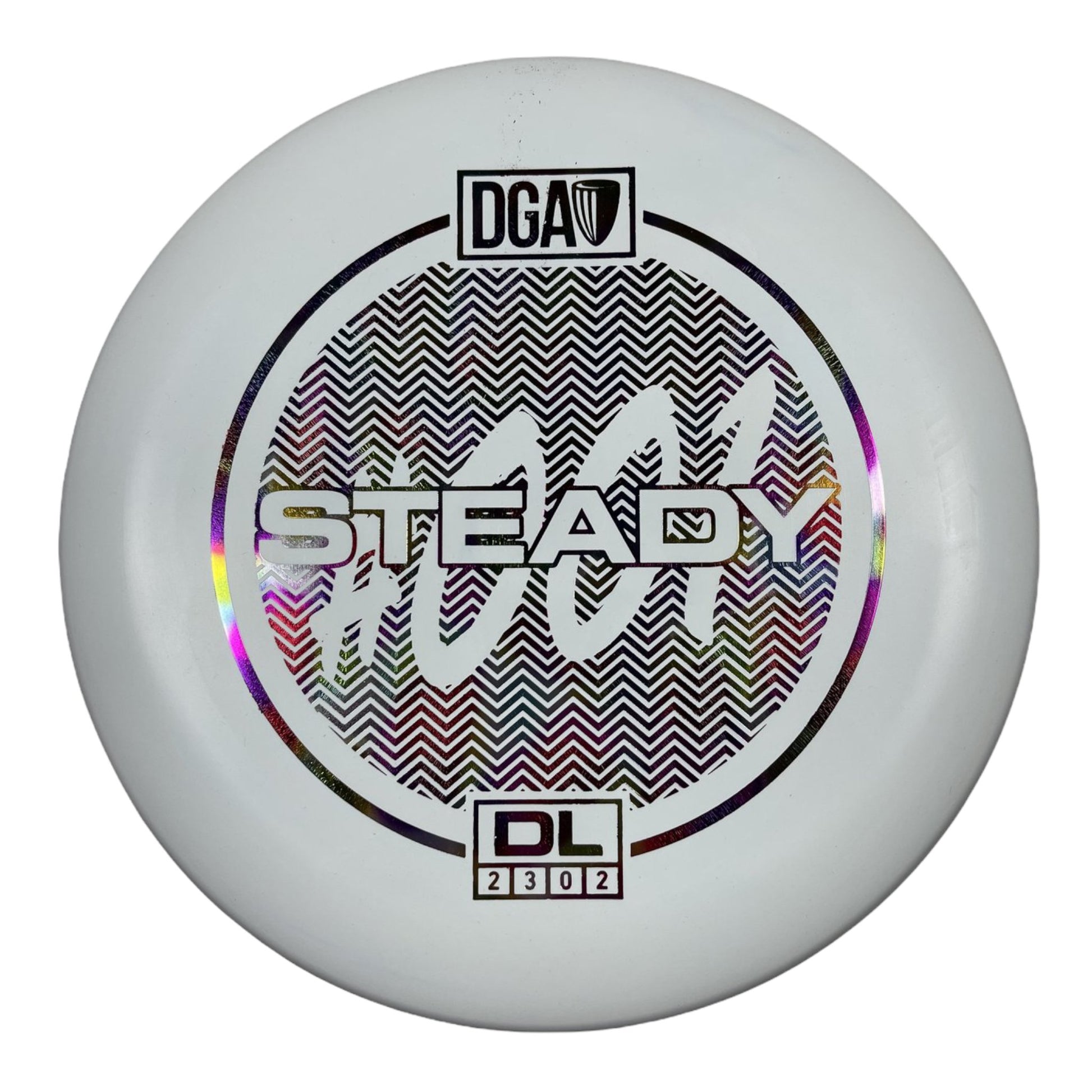 DGA Steady | DL | White/Rainbow 173-174g Disc Golf