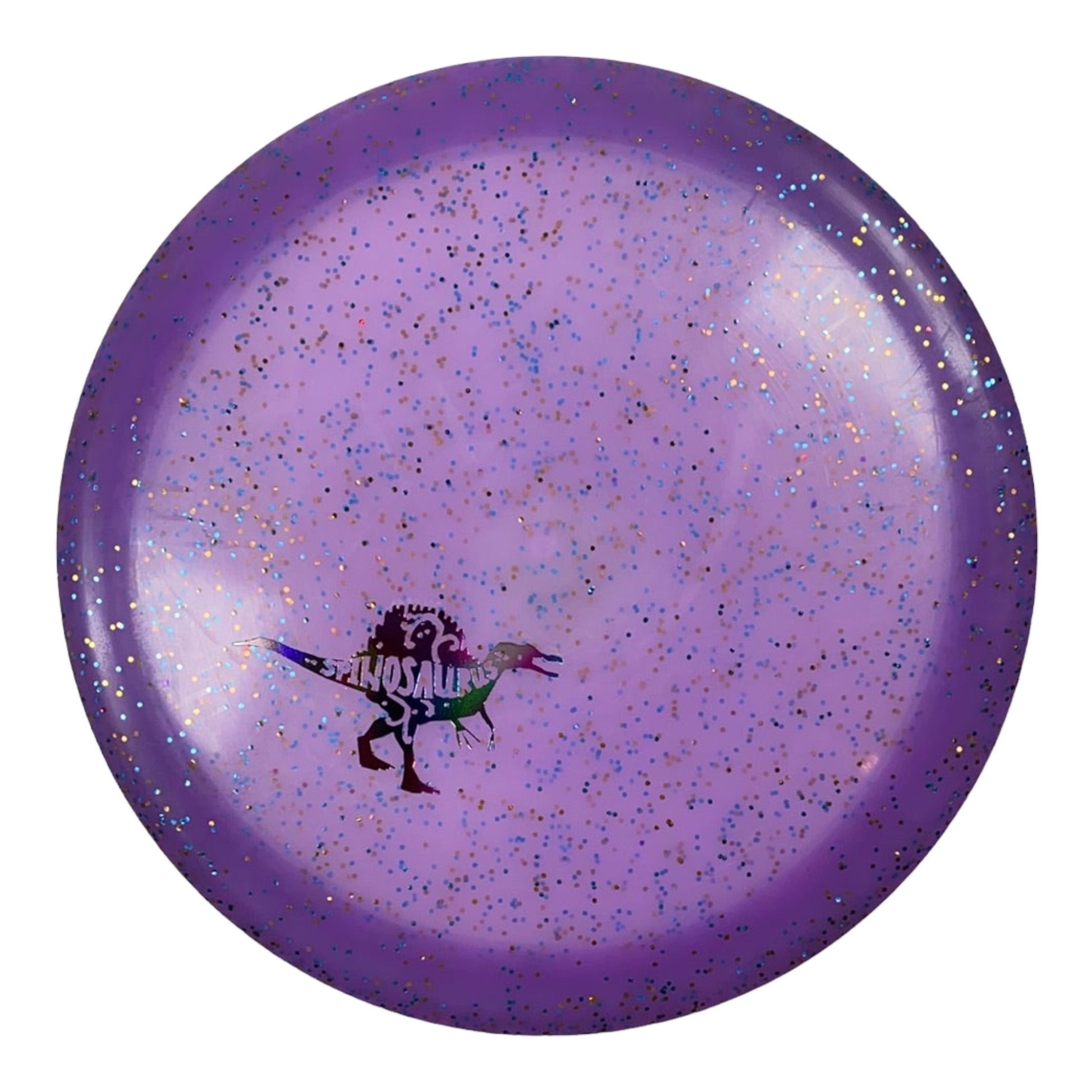 Dino Discs Spinosaurus | Feather | Purple/Rainbow 133g Disc Golf