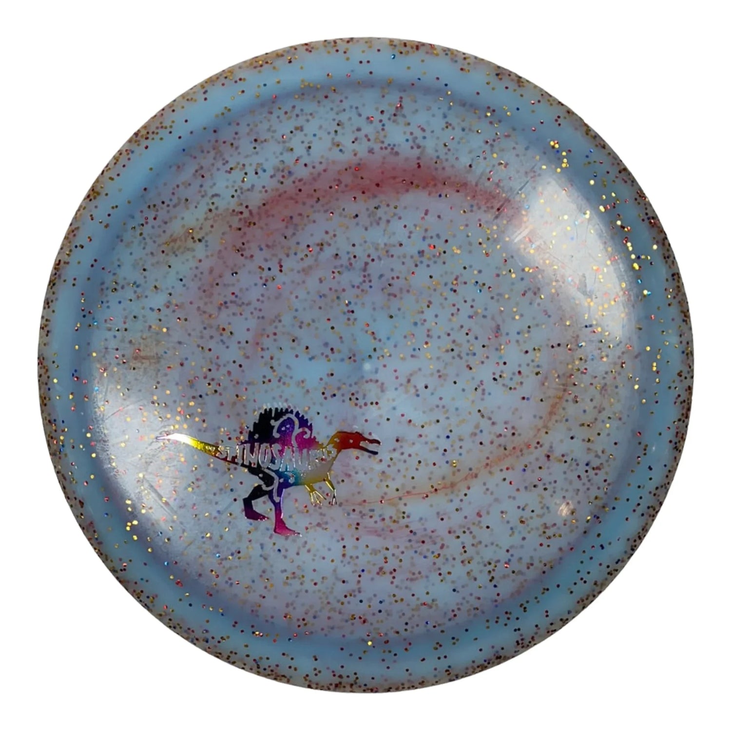 Dino Discs Spinosaurus | Feather | Blue/Rainbow 135g Disc Golf