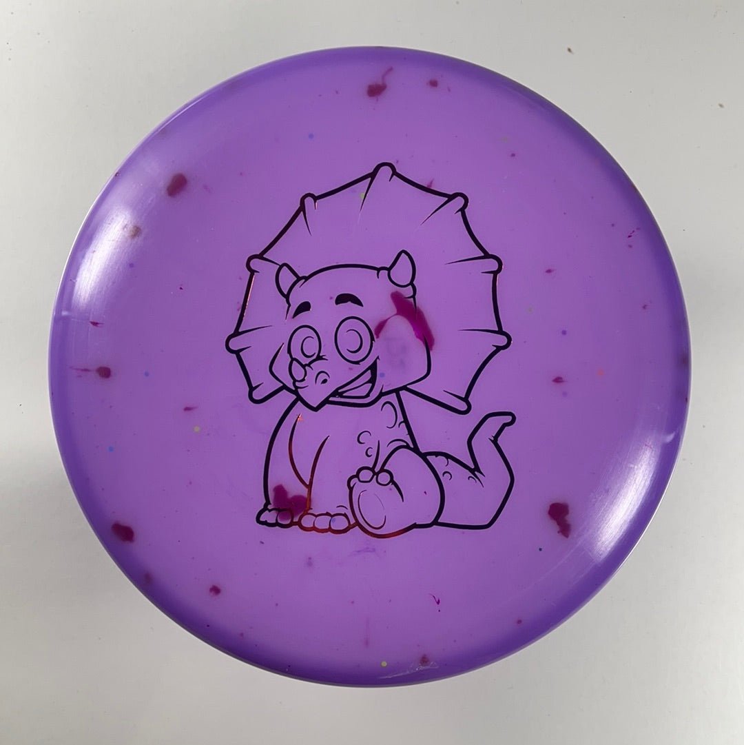 Dino Discs Triceratops | Egg Shell | Purple/Red 122g Disc Golf