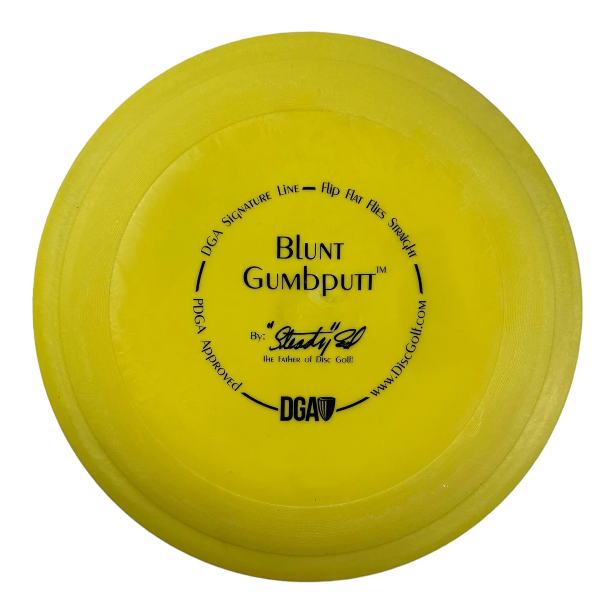 Disc Golf Association Blunt Gumbputt | Signature Line | Yellow/Black 171 - 173g Disc Golf