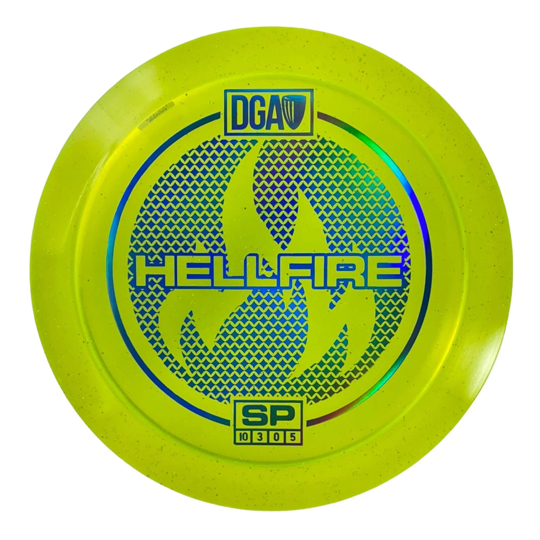 Disc Golf Association Hellfire | SP | Yellow/Blue/Holo 173g Disc Golf